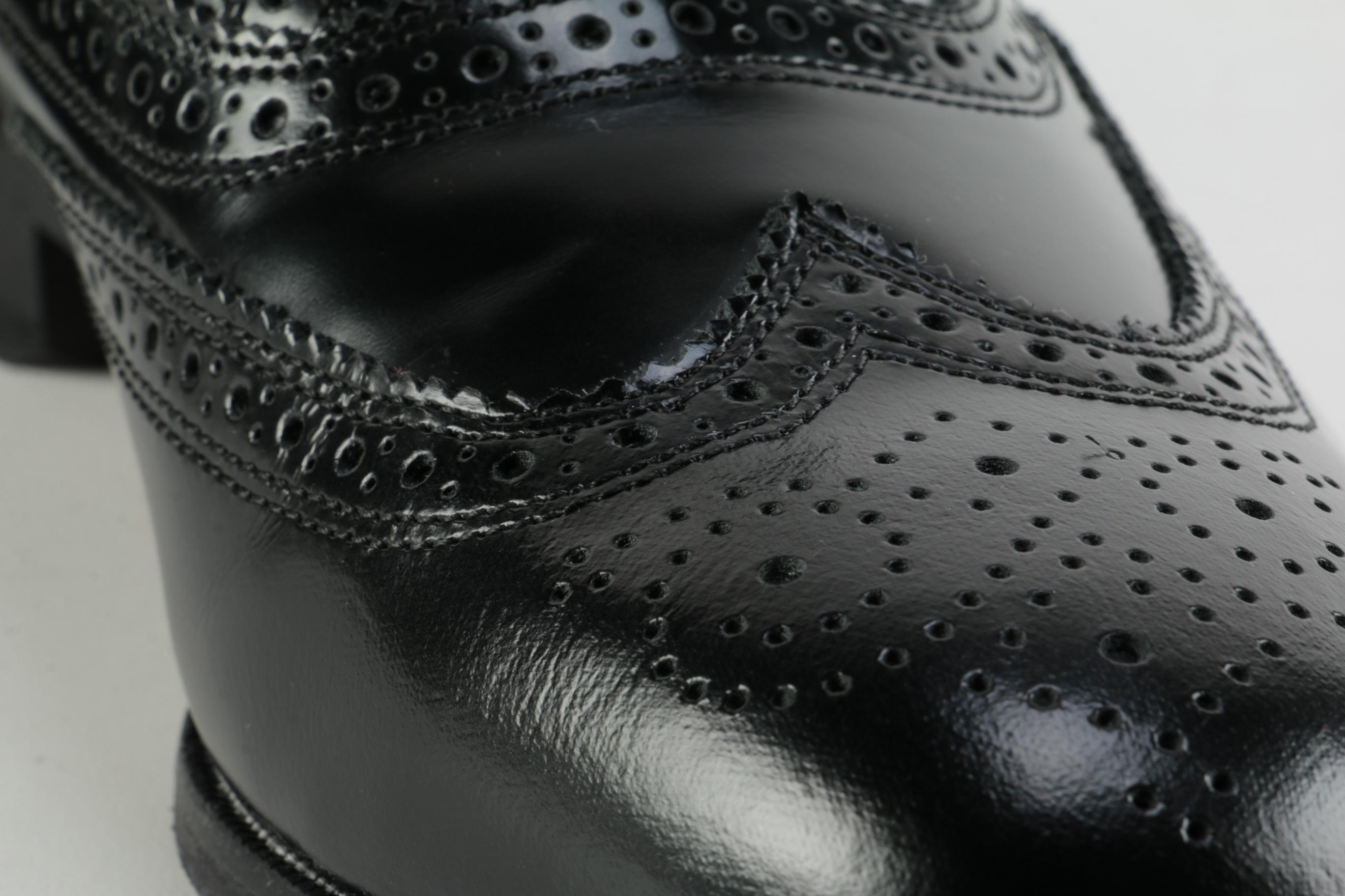Florsheim Lexington Black Leather Wingtip Oxfords