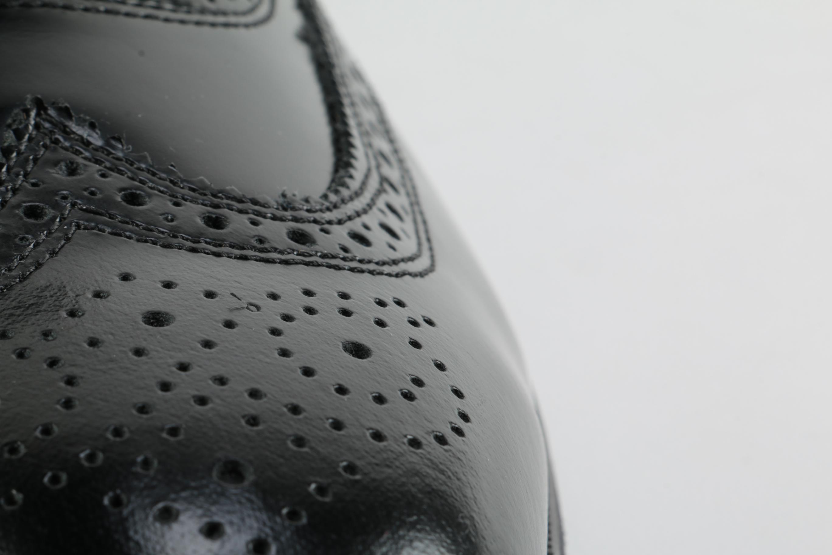 Florsheim Lexington Black Leather Wingtip Oxfords