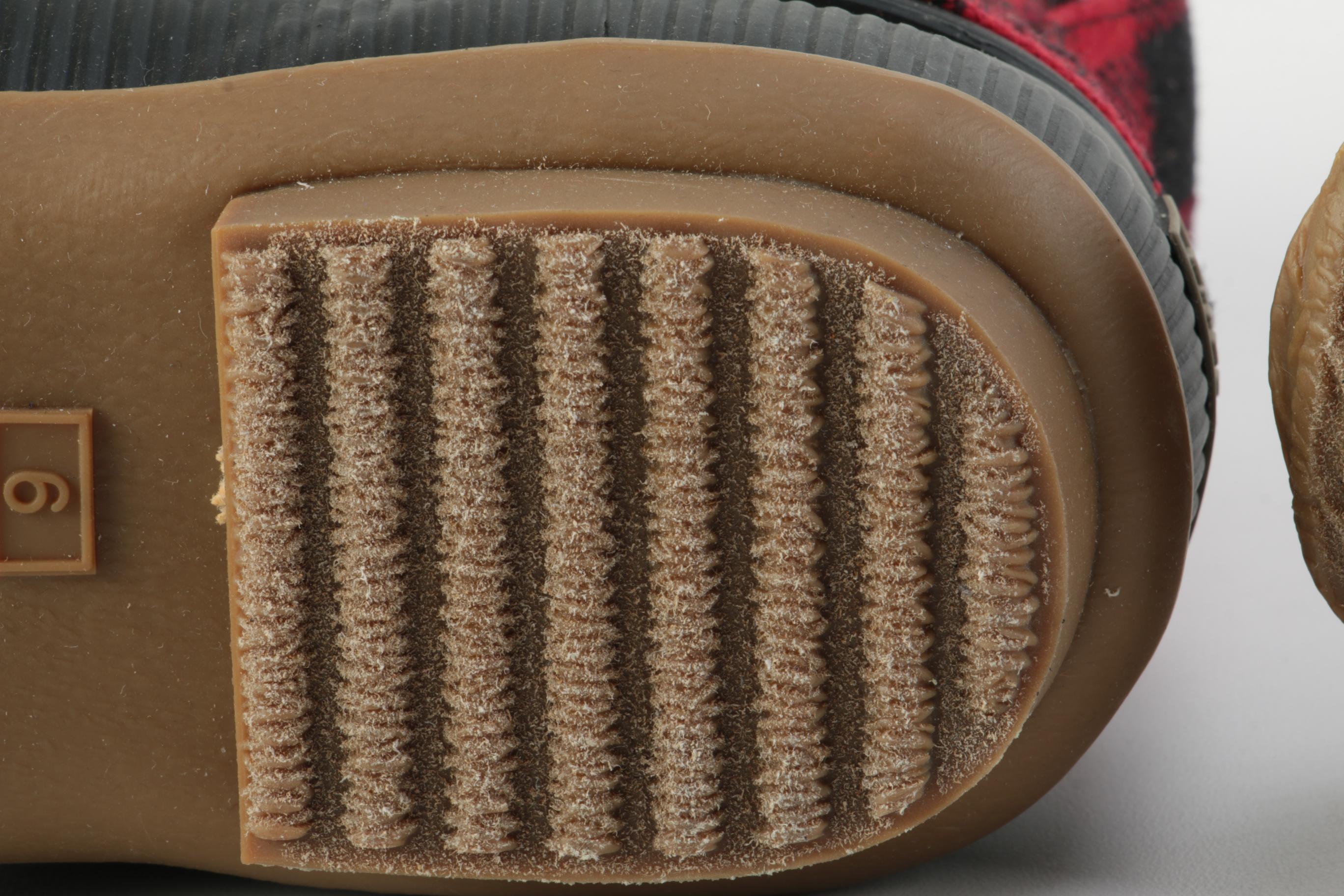 Tommy Hilfiger Casey2 Buffalo Plaid and Black Leather Boots