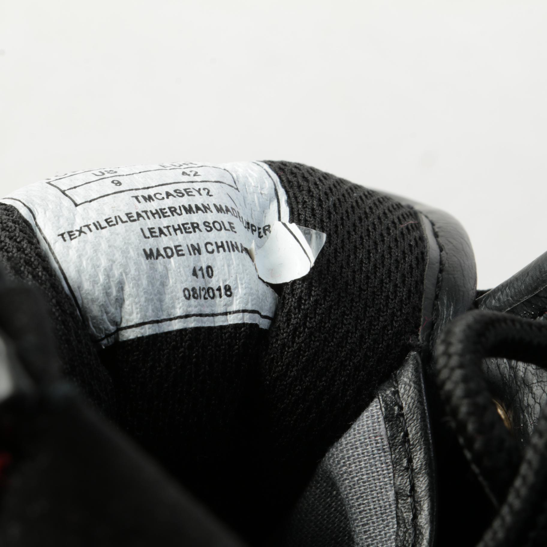 Tommy Hilfiger Casey2 Buffalo Plaid and Black Leather Boots