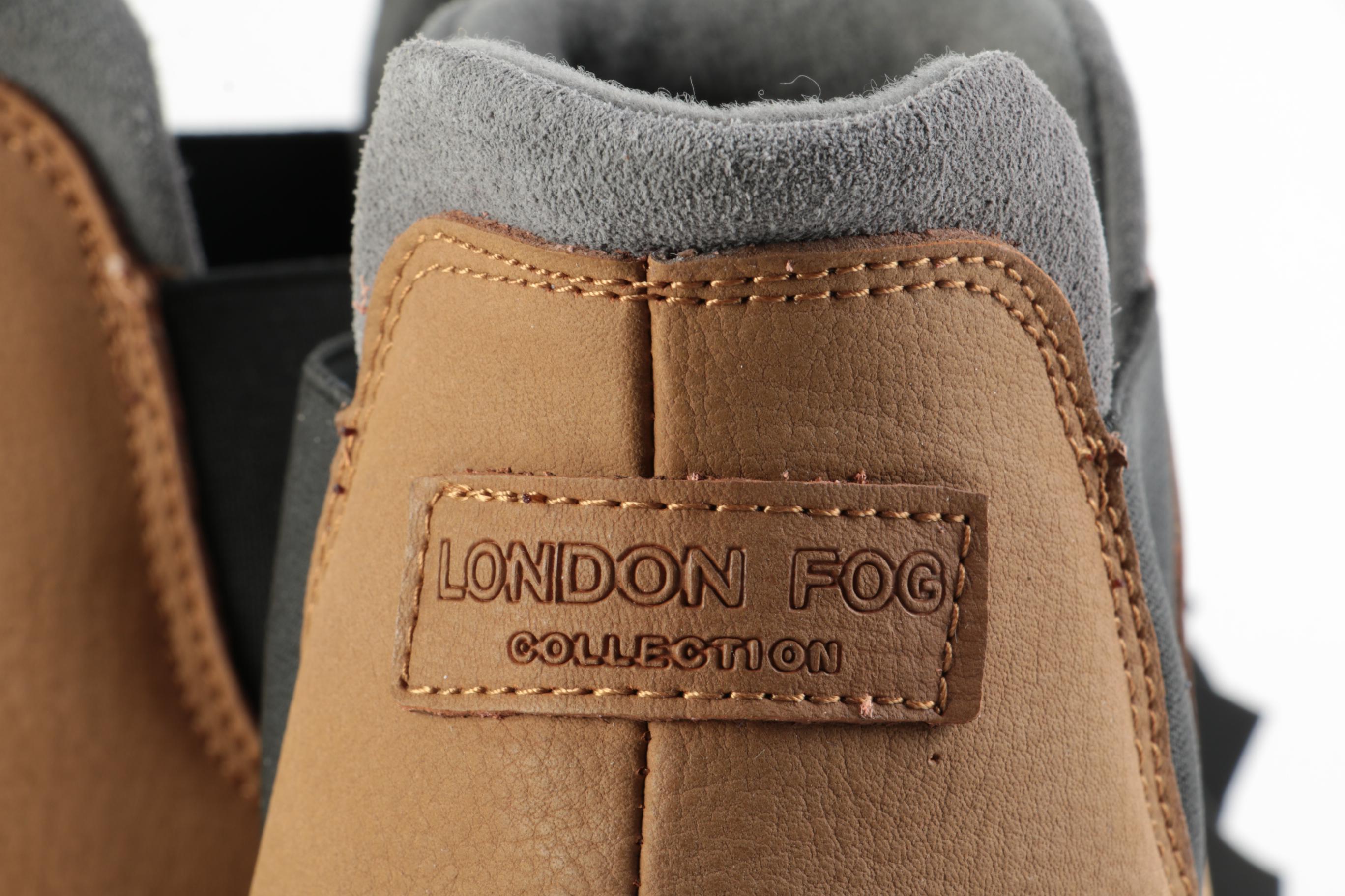 Men's London Fog Rye Winter Boots in Tan Waterproof Leather