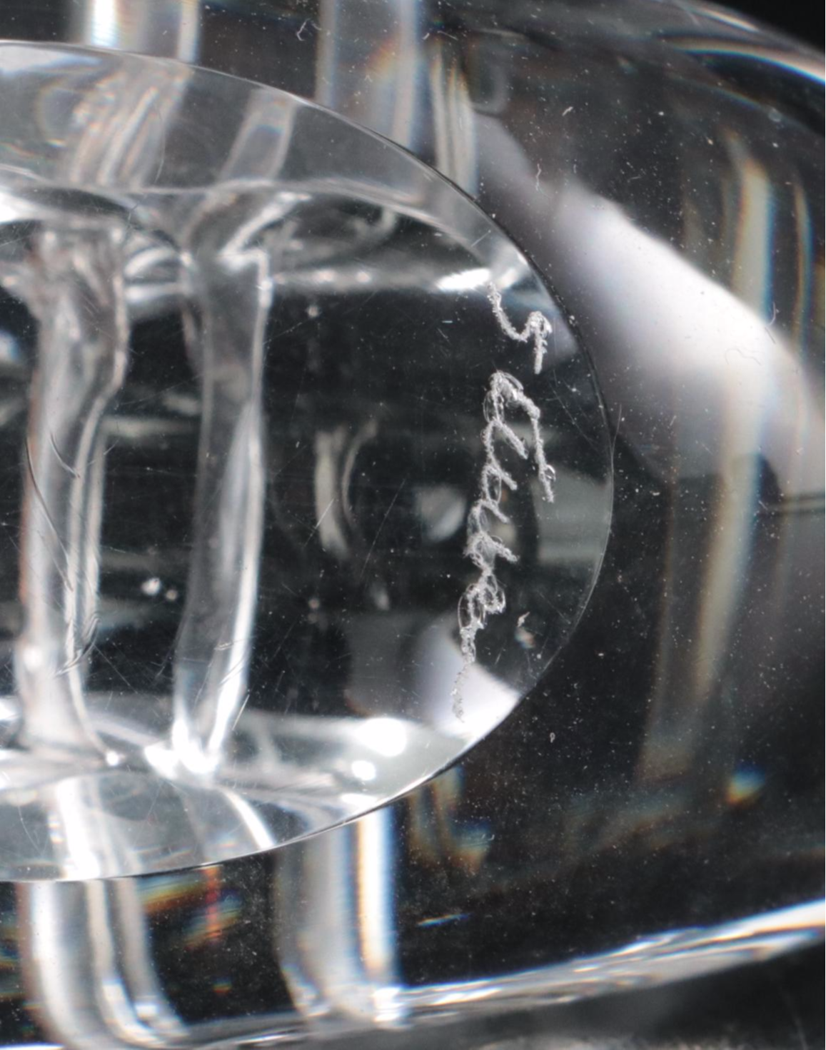 Steuben Art Glass Snail Figurine Designed by David Hills, 1950s