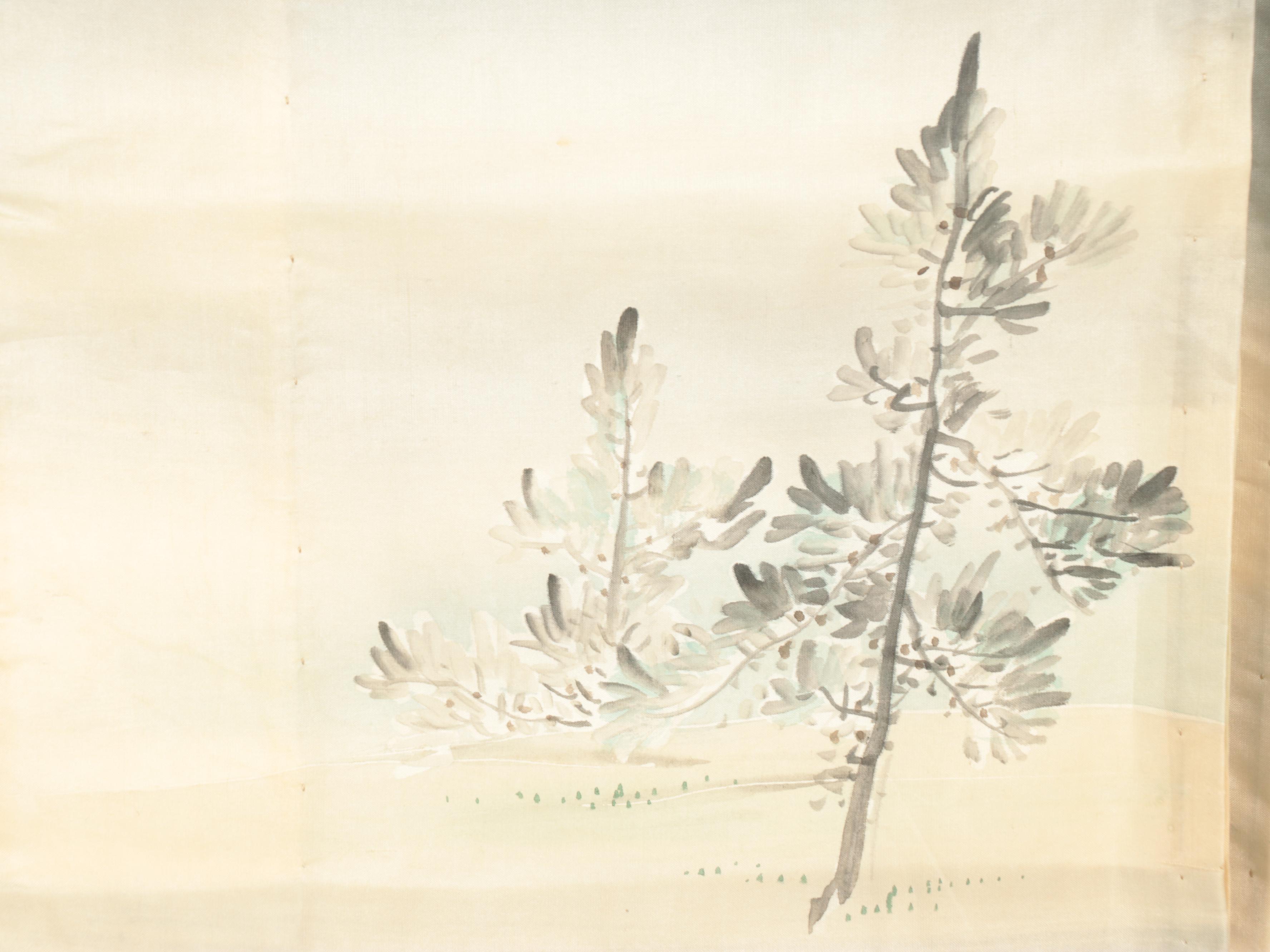 Child's Five Mon Scenic Shika Yuzen Dyed Kimono, Meiji Period