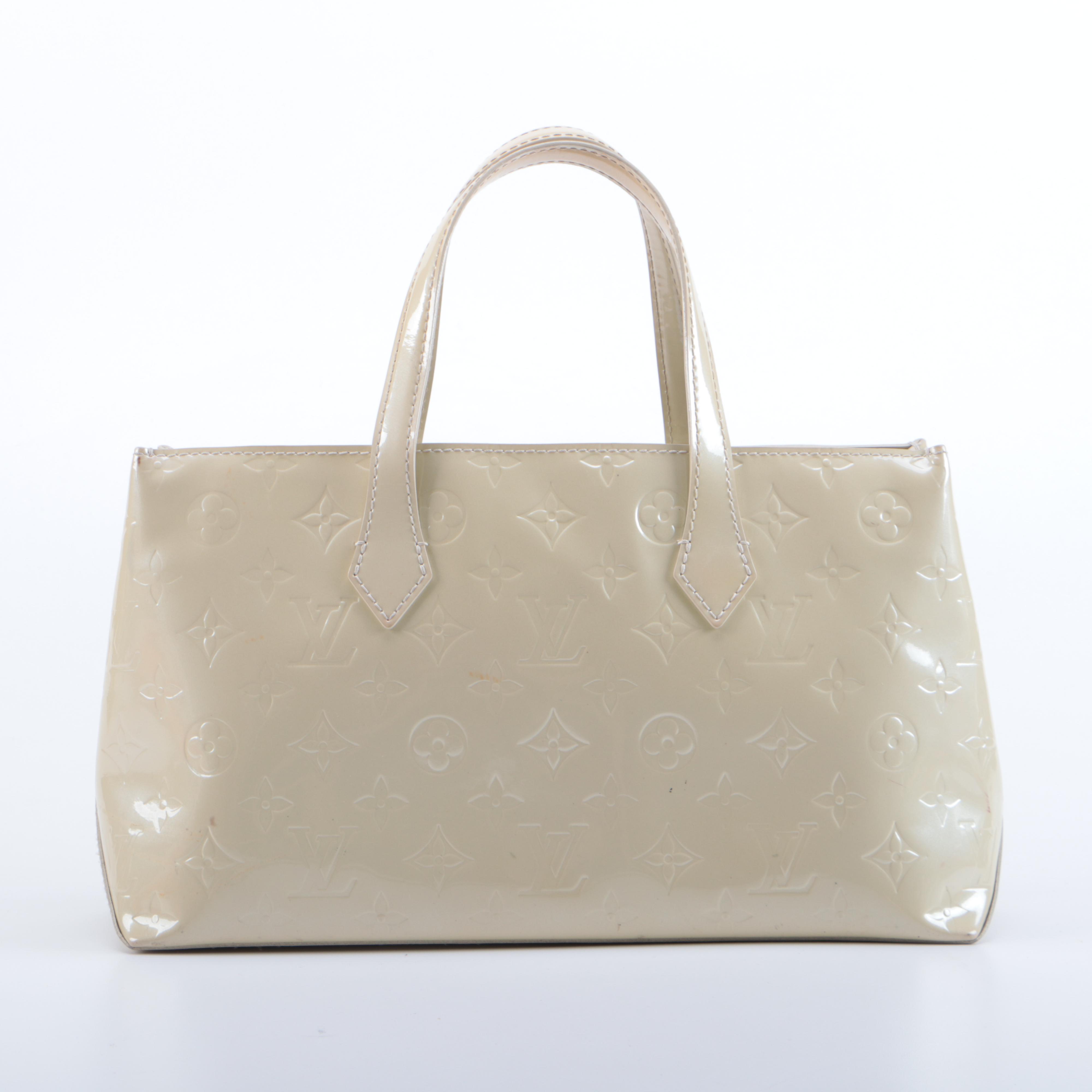 Louis Vuitton Wilshire PM Bag in Perle Monogram Vernis