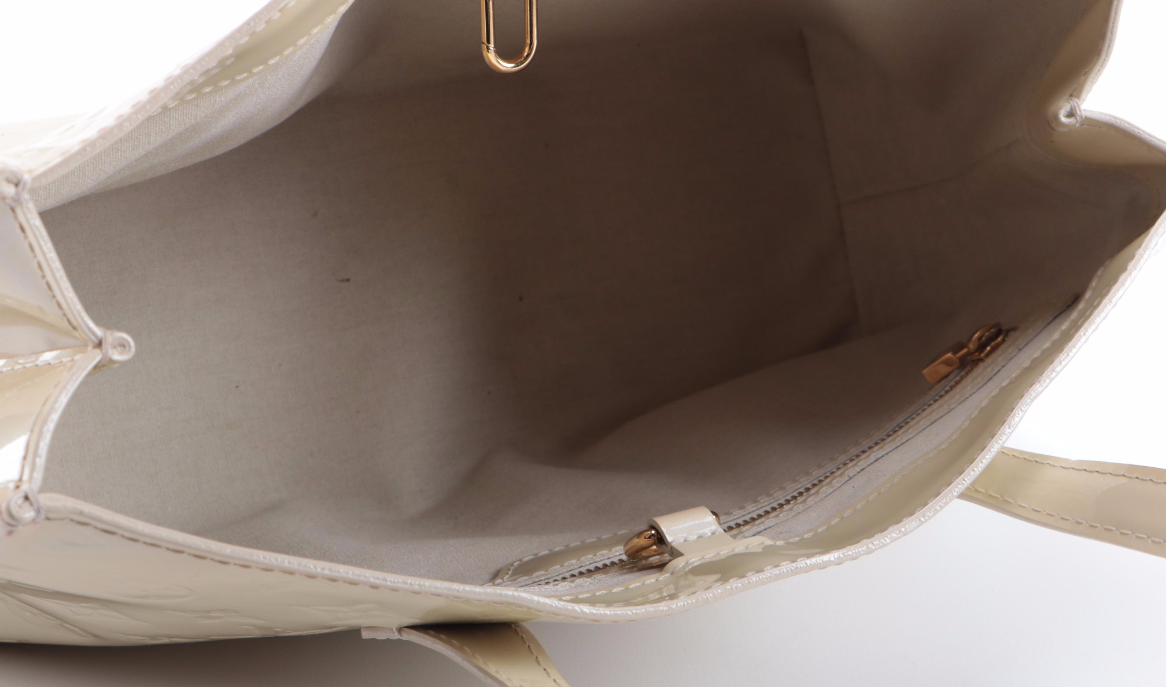 Louis Vuitton Wilshire PM Bag in Perle Monogram Vernis