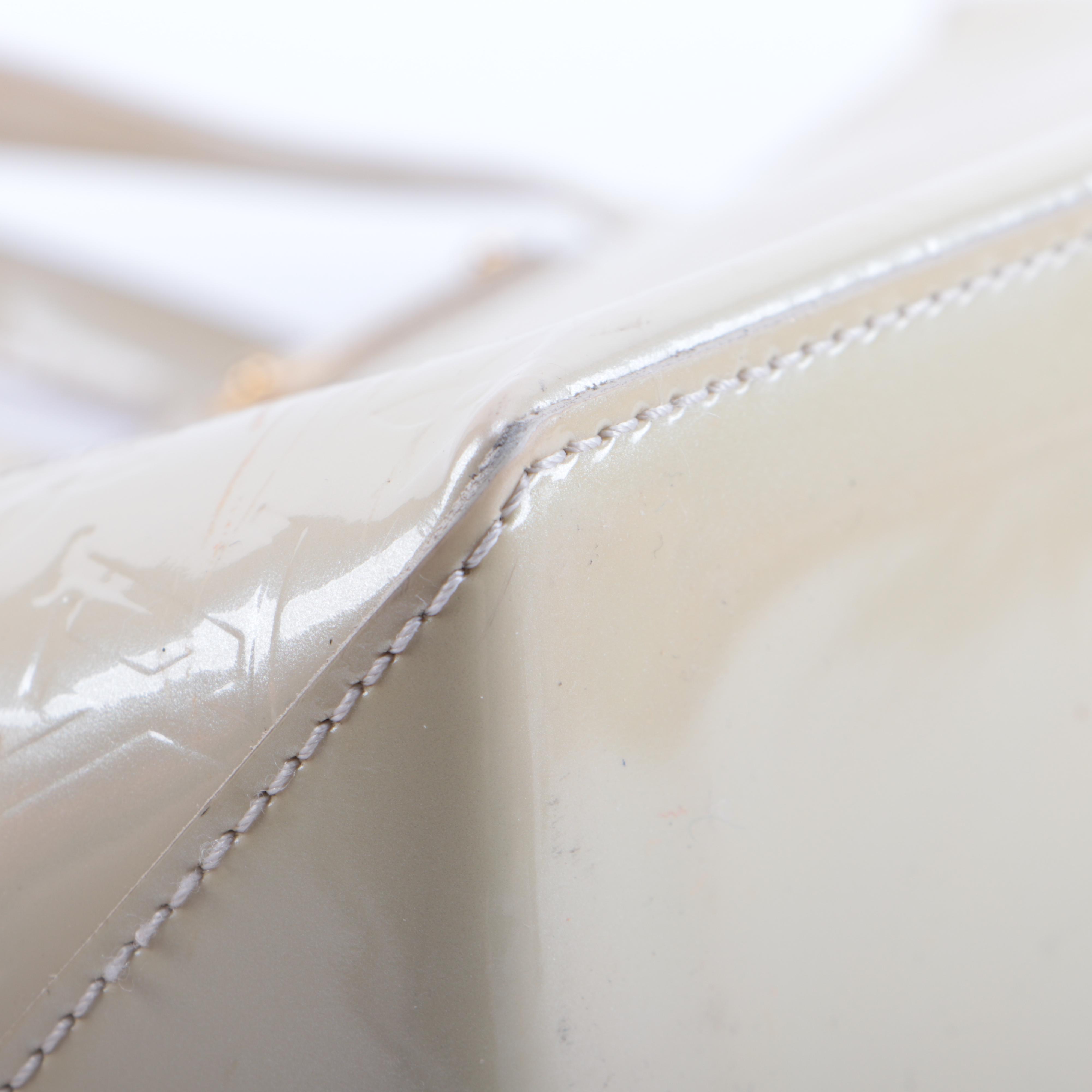 Louis Vuitton Wilshire PM Bag in Perle Monogram Vernis