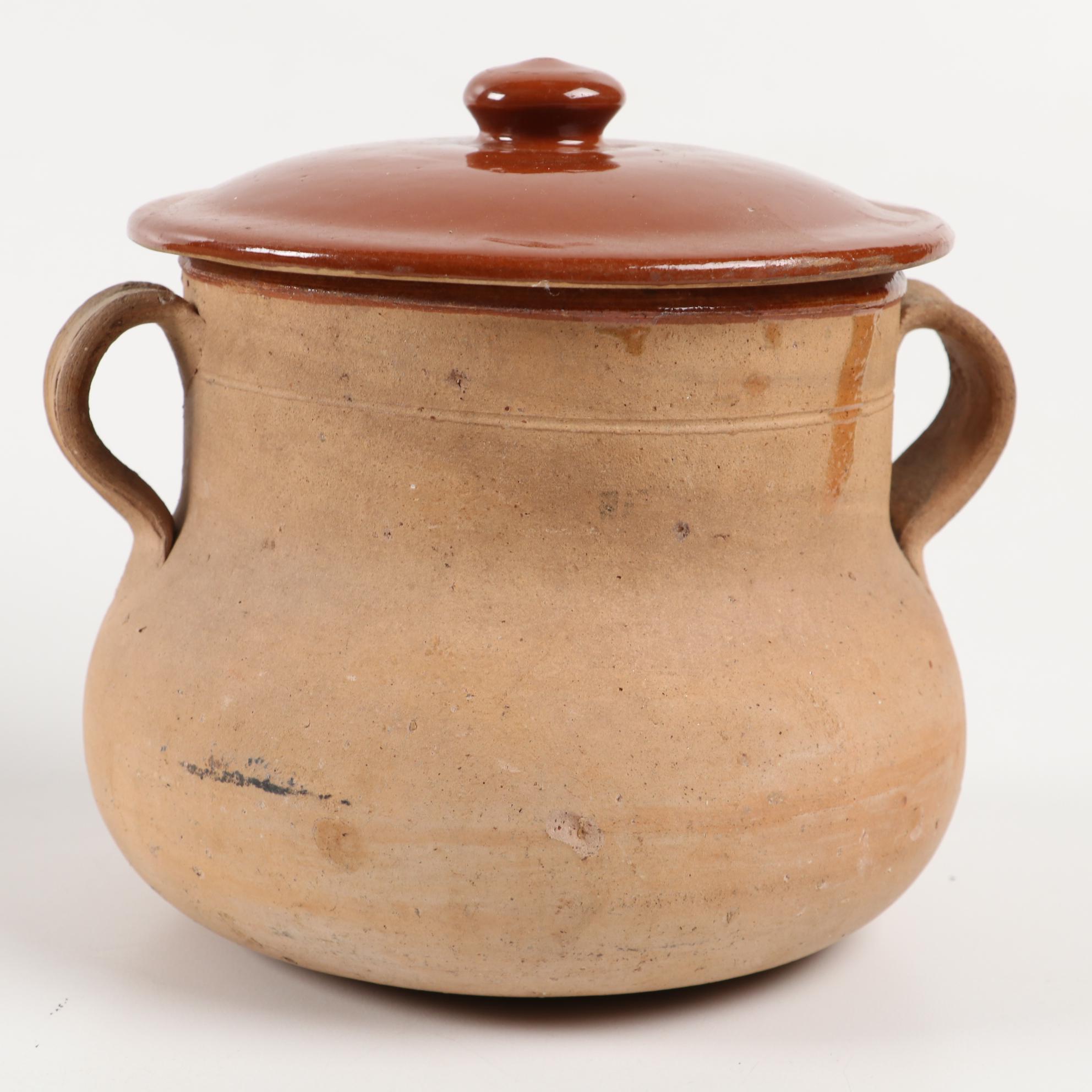 Bazar Français and Vallauris French Terracotta Cookware, Early to Mid 20th C.