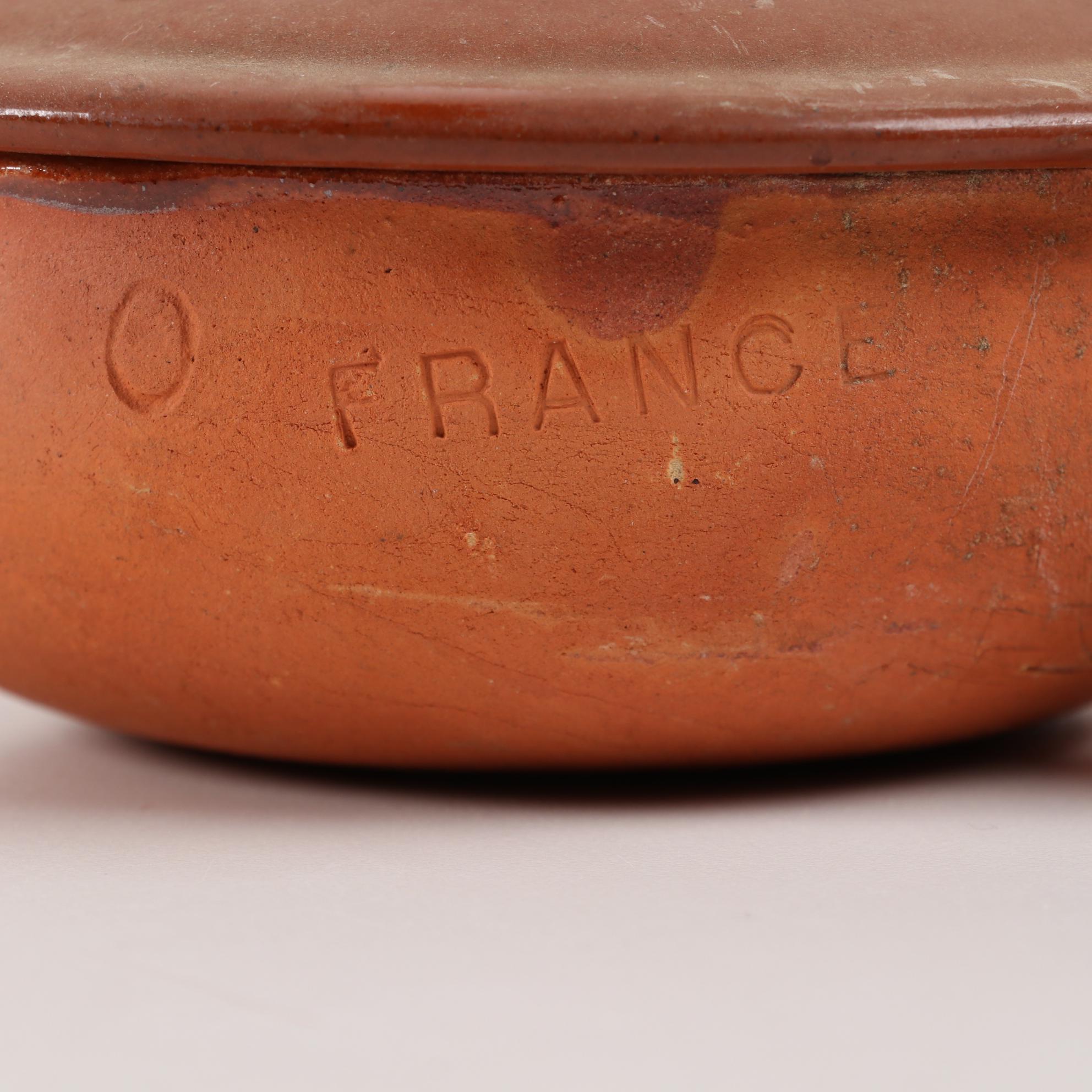 Bazar Français and Vallauris French Terracotta Cookware, Early to Mid 20th C.