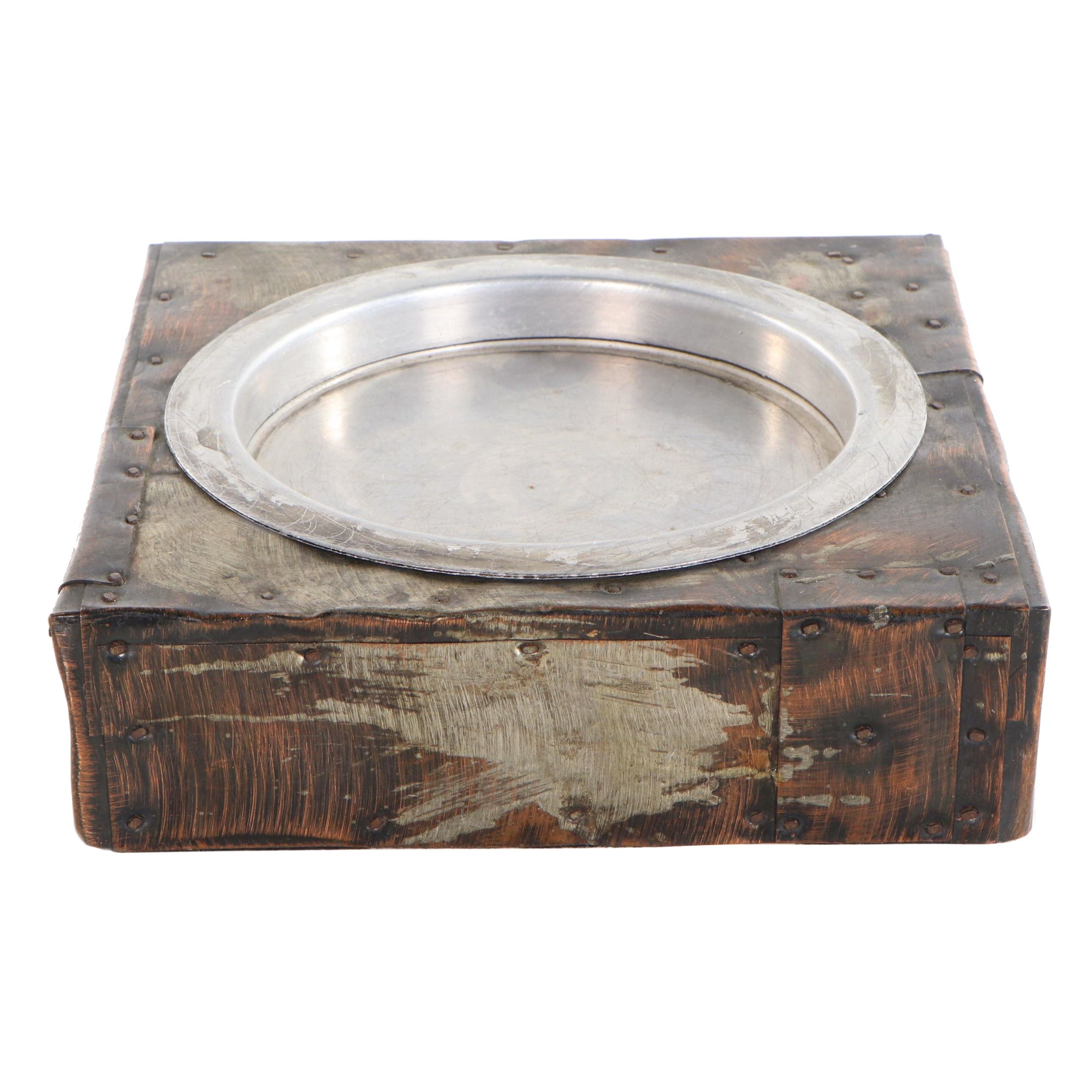 Paul Evans Copper-Plated Patchwork Ashtray