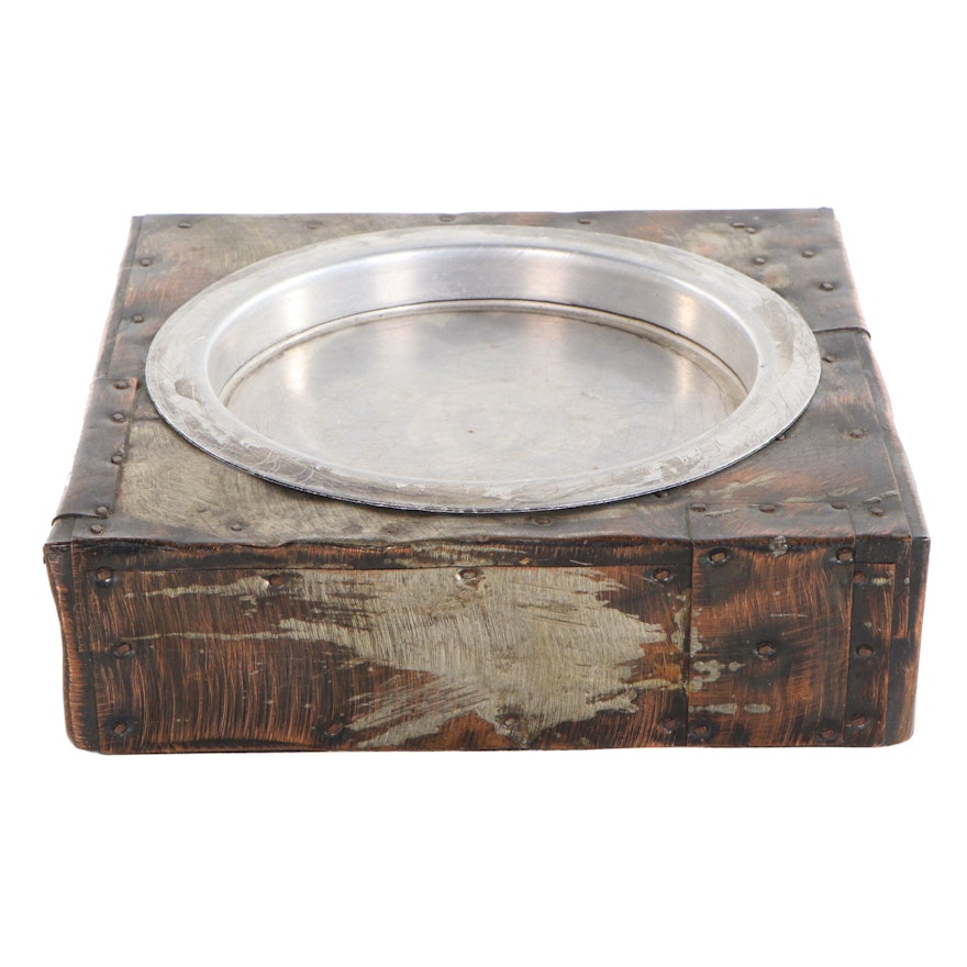 Paul Evans Copper-Plated Patchwork Ashtray