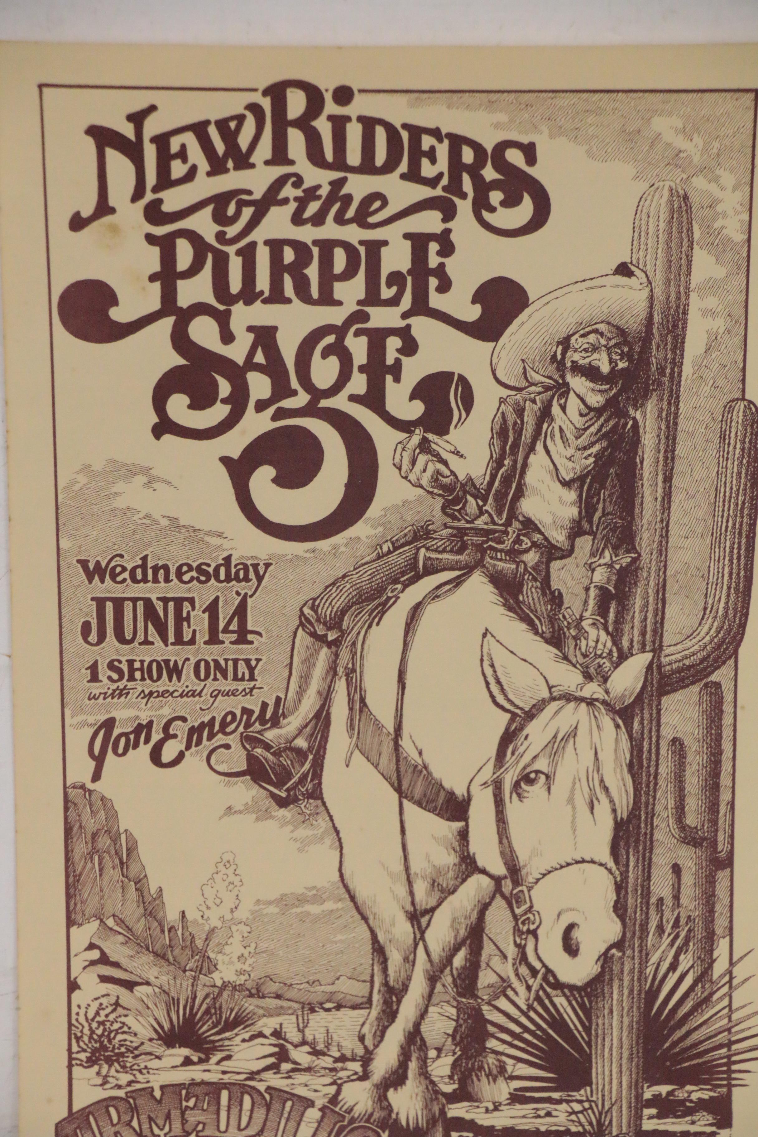 New Riders of the Purple Sage Concert Poster, 1978