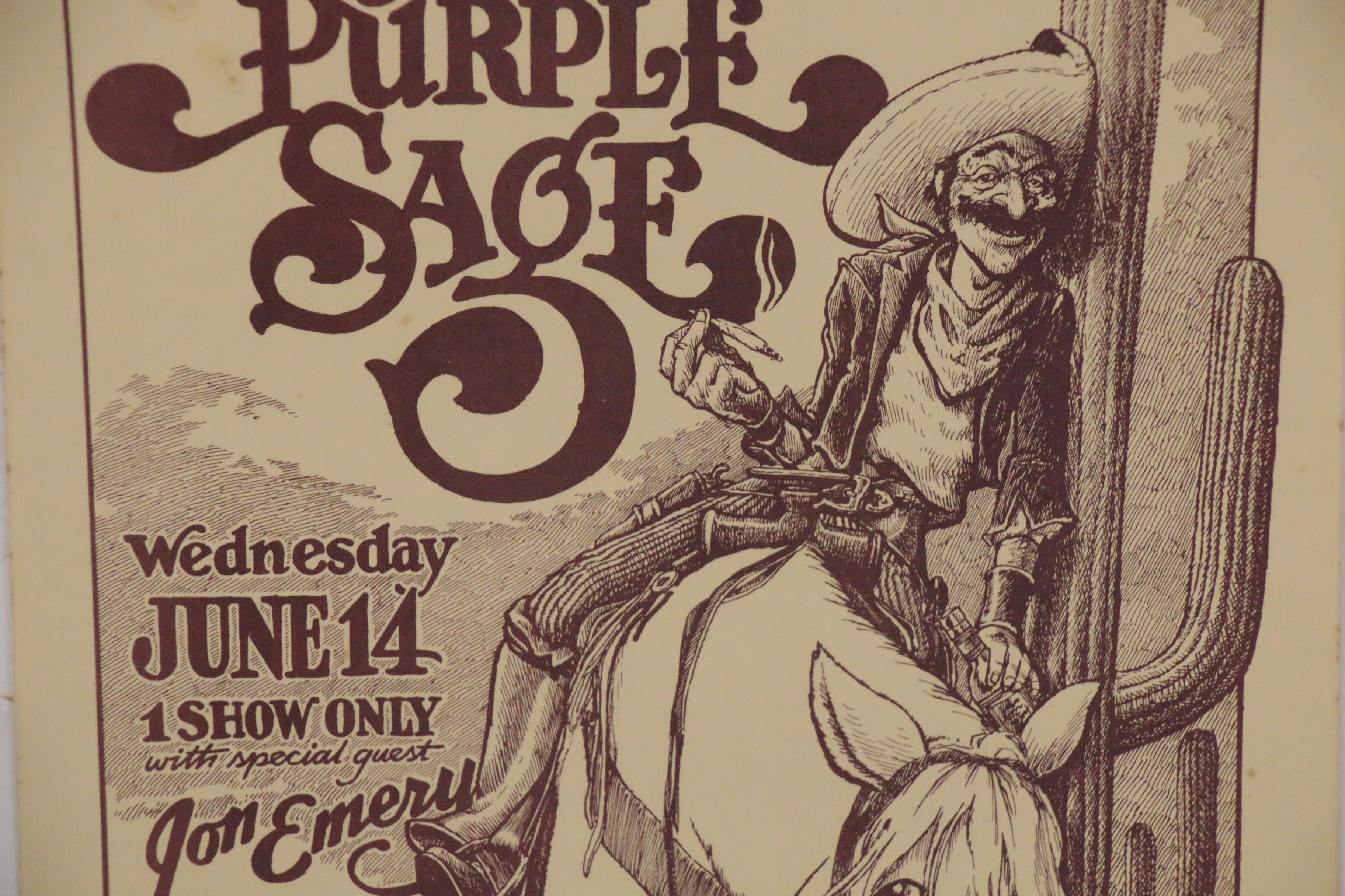 New Riders of the Purple Sage Concert Poster, 1978