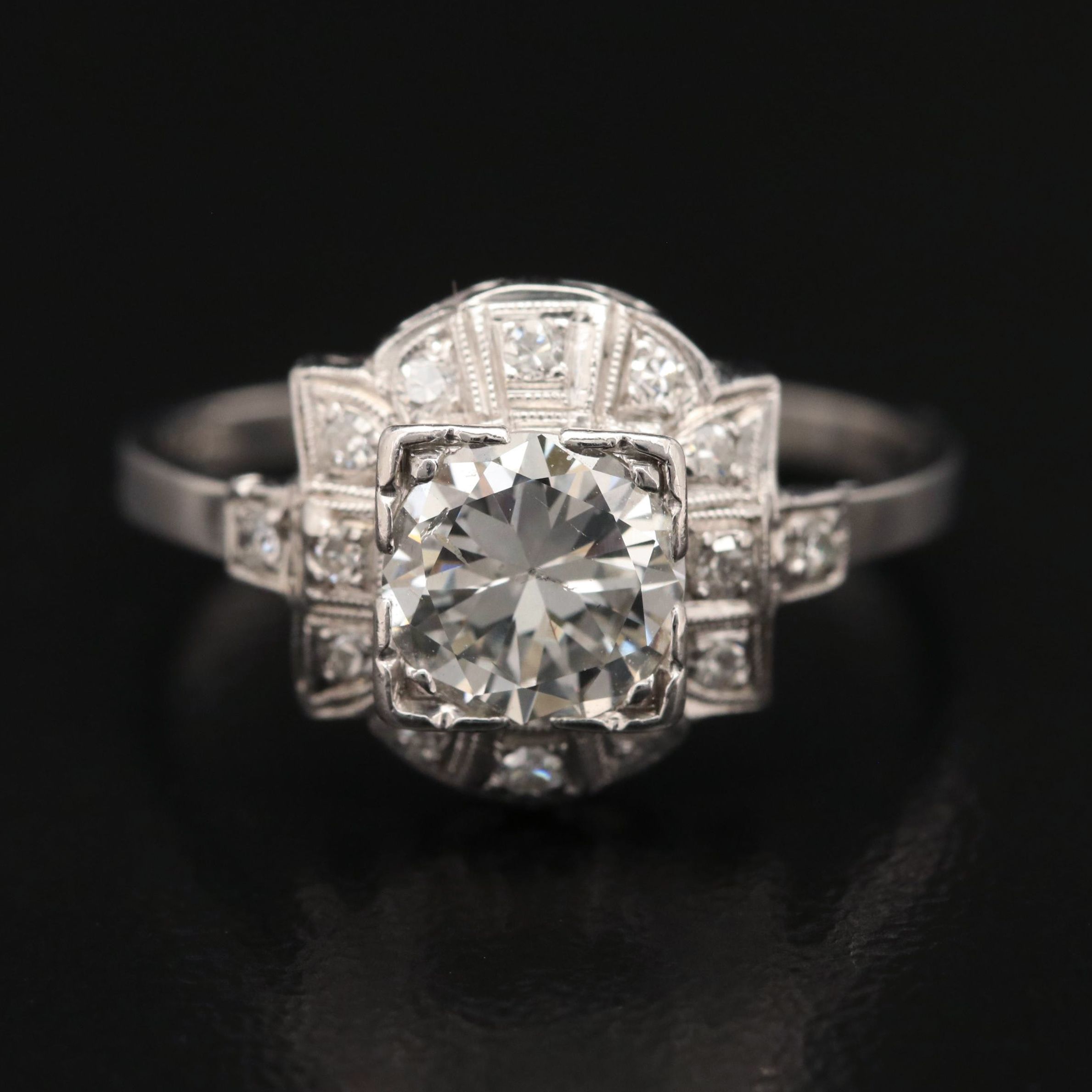 Platinum 1.13 CTW Diamond Ring