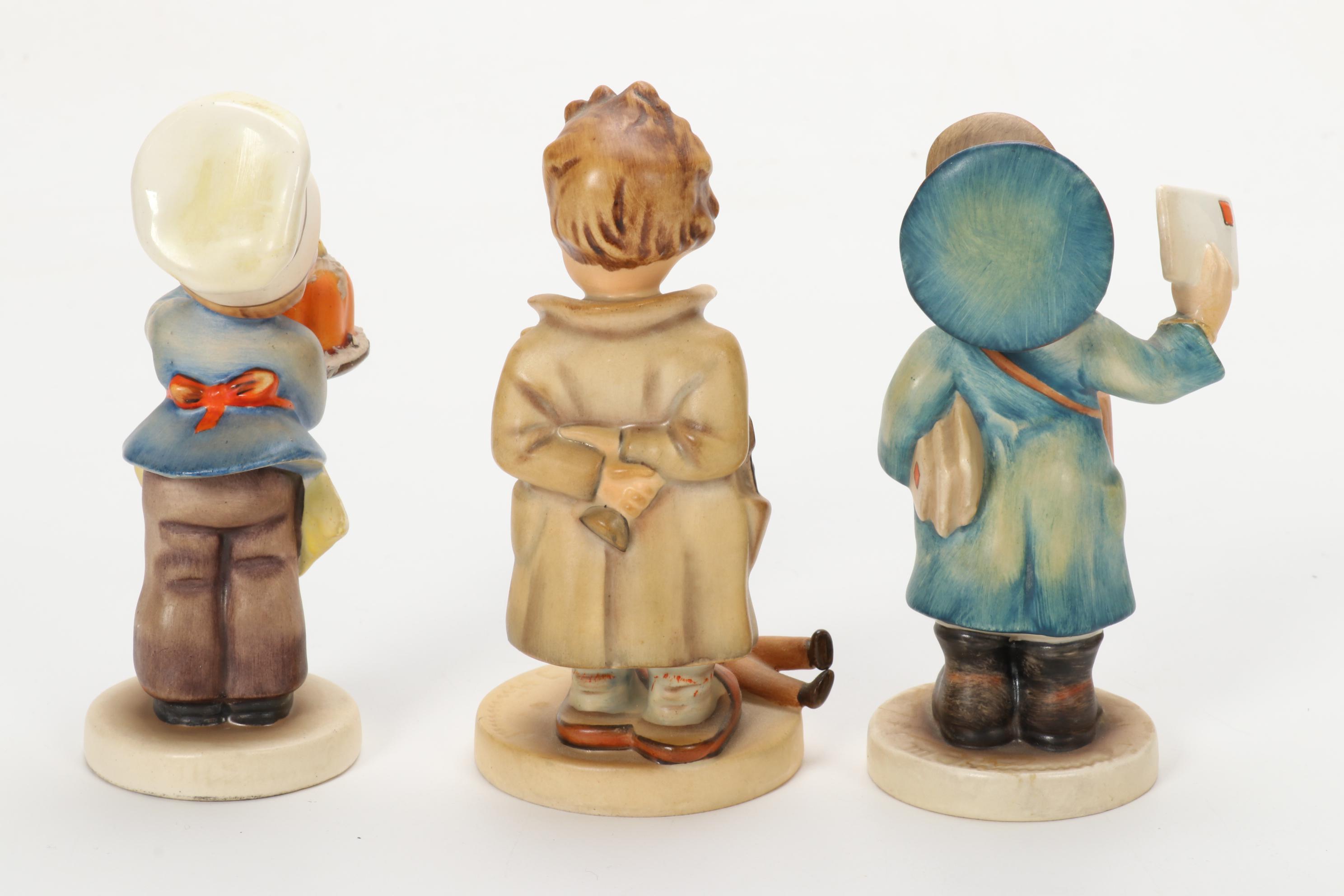 Goebel "Volunteers" and Other Porcelain Hummel Figurines, Mid-20th Century