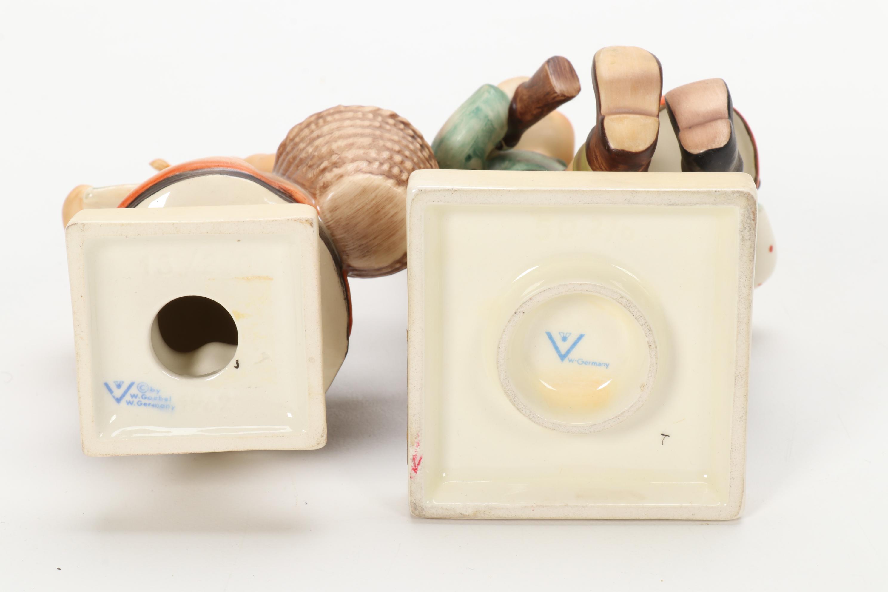 Goebel "Volunteers" and Other Porcelain Hummel Figurines, Mid-20th Century