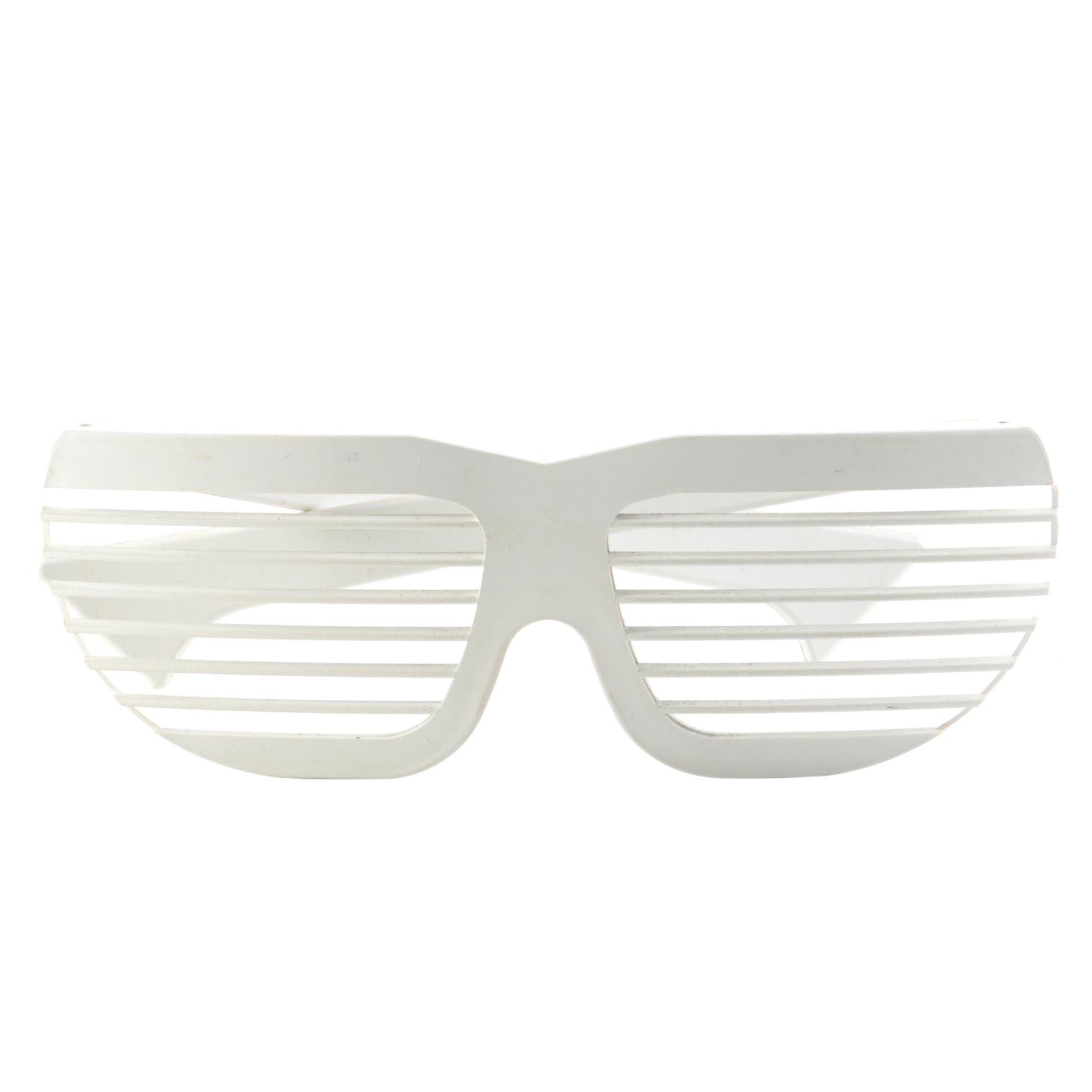 Volpini White Shutter Shade Sunglasses with Jacques Durand Case, Made in France