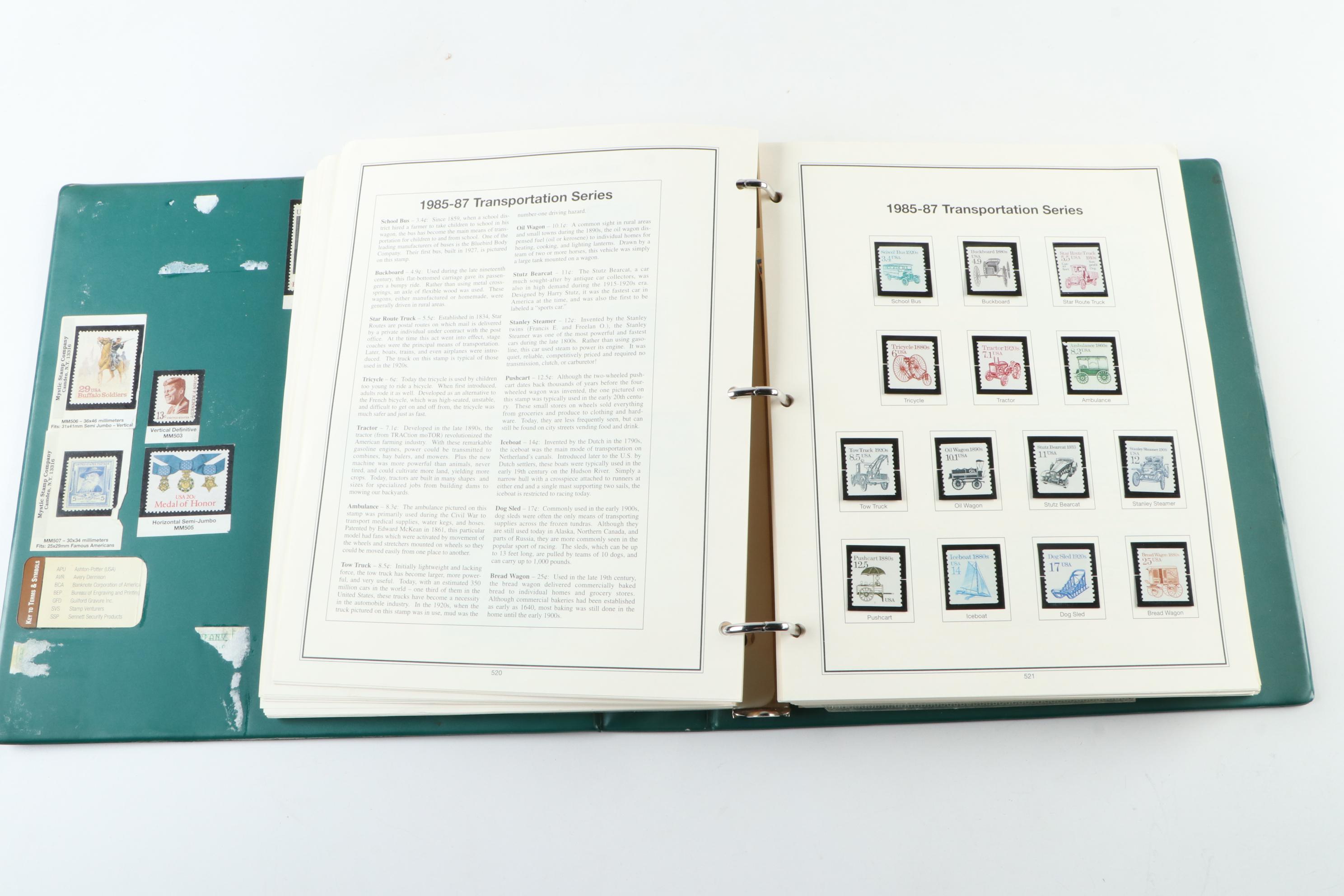 "American Heirloom Collection of United States Stamps."