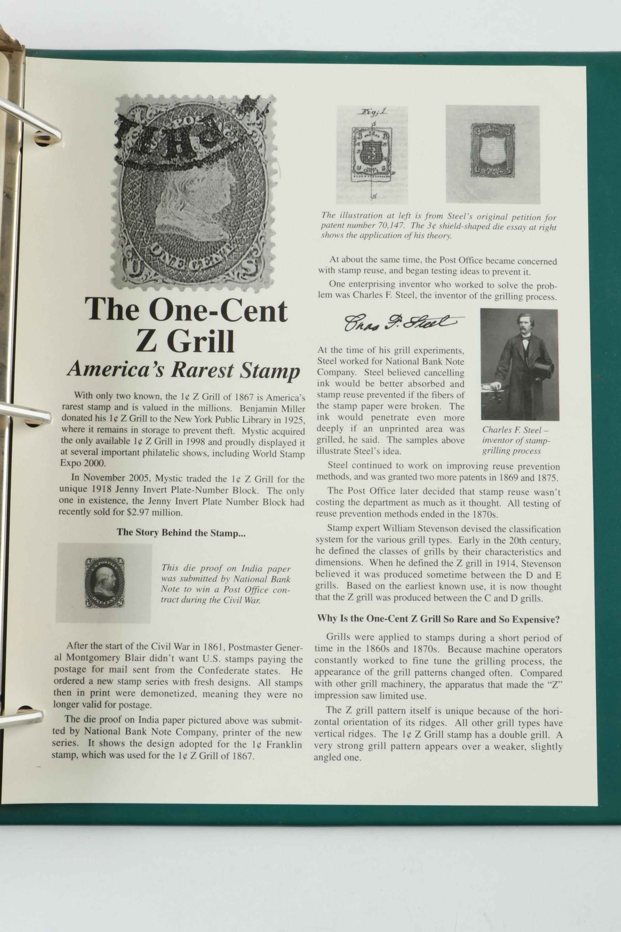 "American Heirloom Collection of United States Stamps."