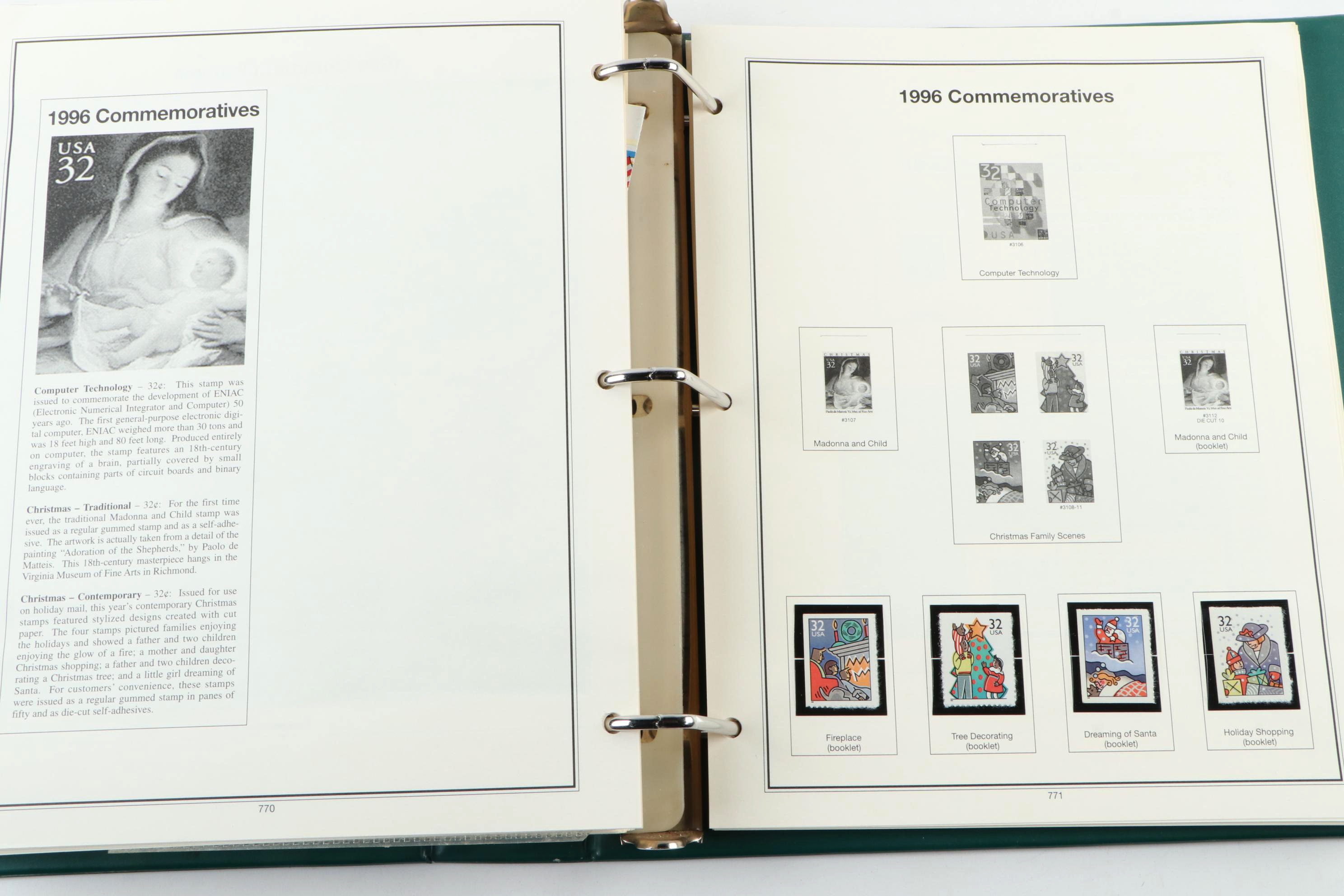 "American Heirloom Collection of United States Stamps."