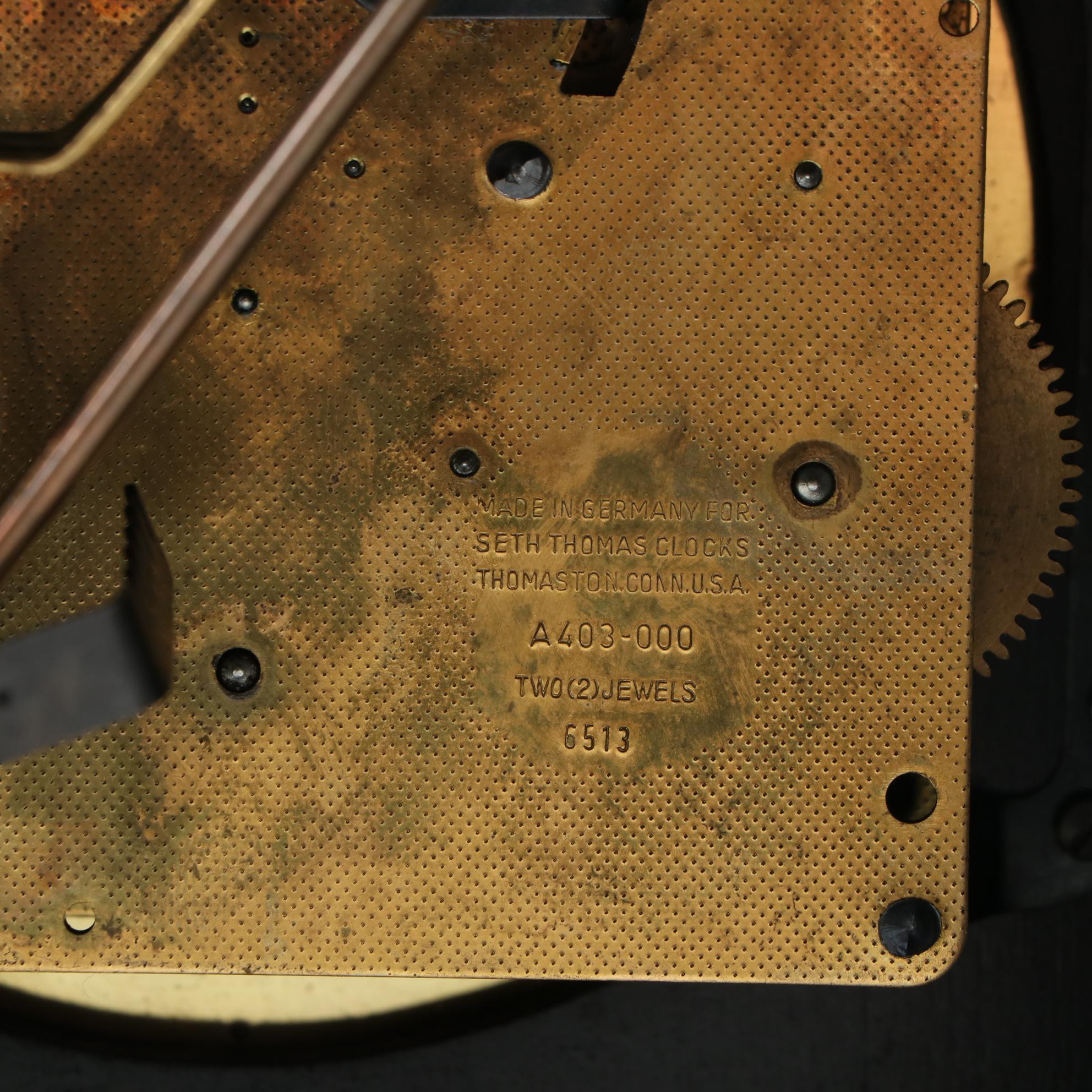 Seth Thomas Legacy 3W Mahogany Carriage Clock, Mid to Late 20th Century