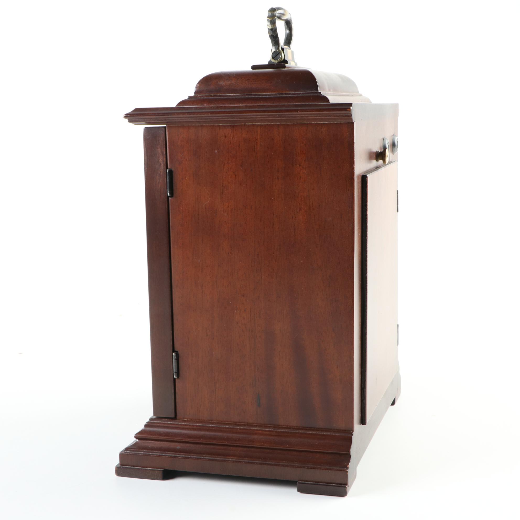 Seth Thomas Legacy 3W Mahogany Carriage Clock, Mid to Late 20th Century