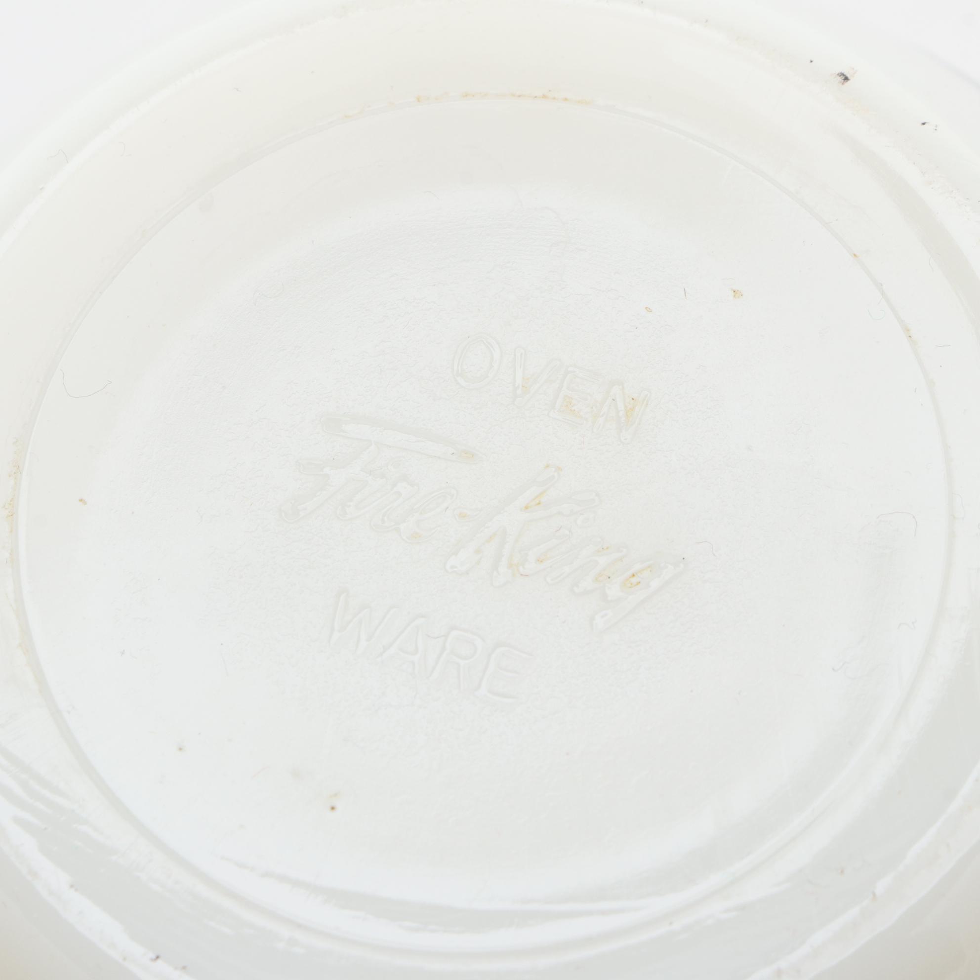 Pyrex "New Dot" Mixing Bowls with Anchor Hocking Fire King "Dot" Drip Jars