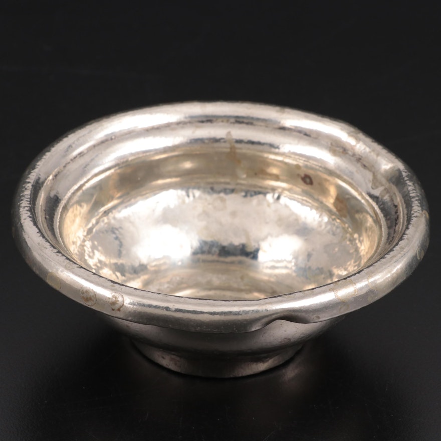 Hammered Metal Ashtray, Mid to Late 20th Century