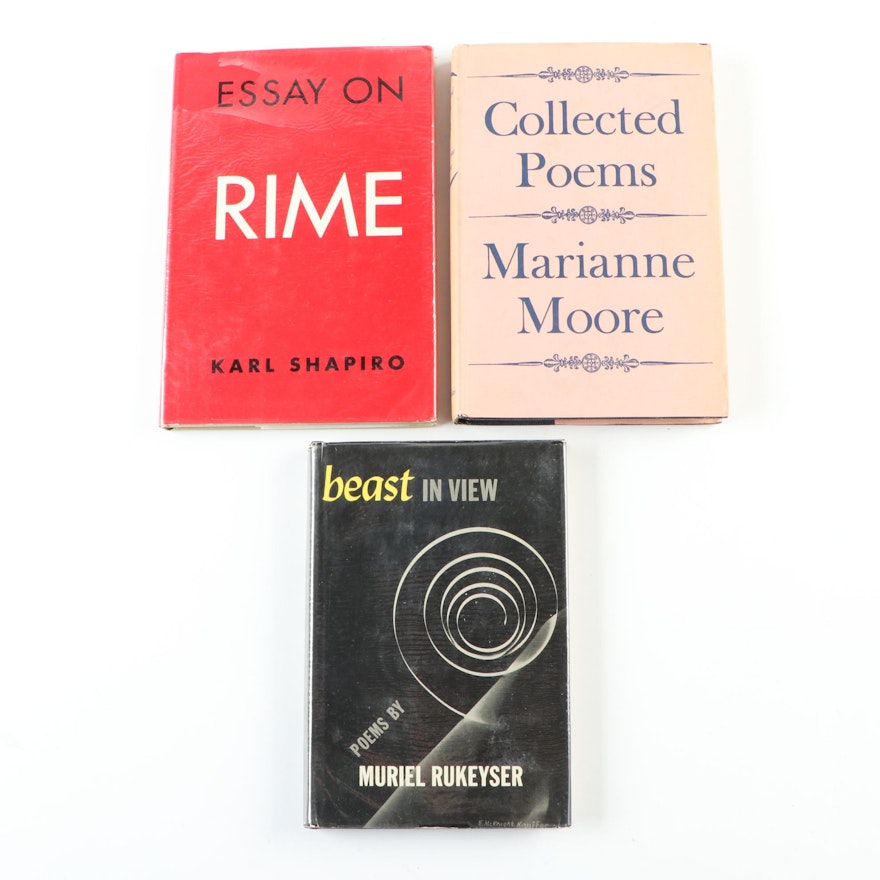 First Edition "Beast in View" by Muriel Rukeyser and More Poetry Books