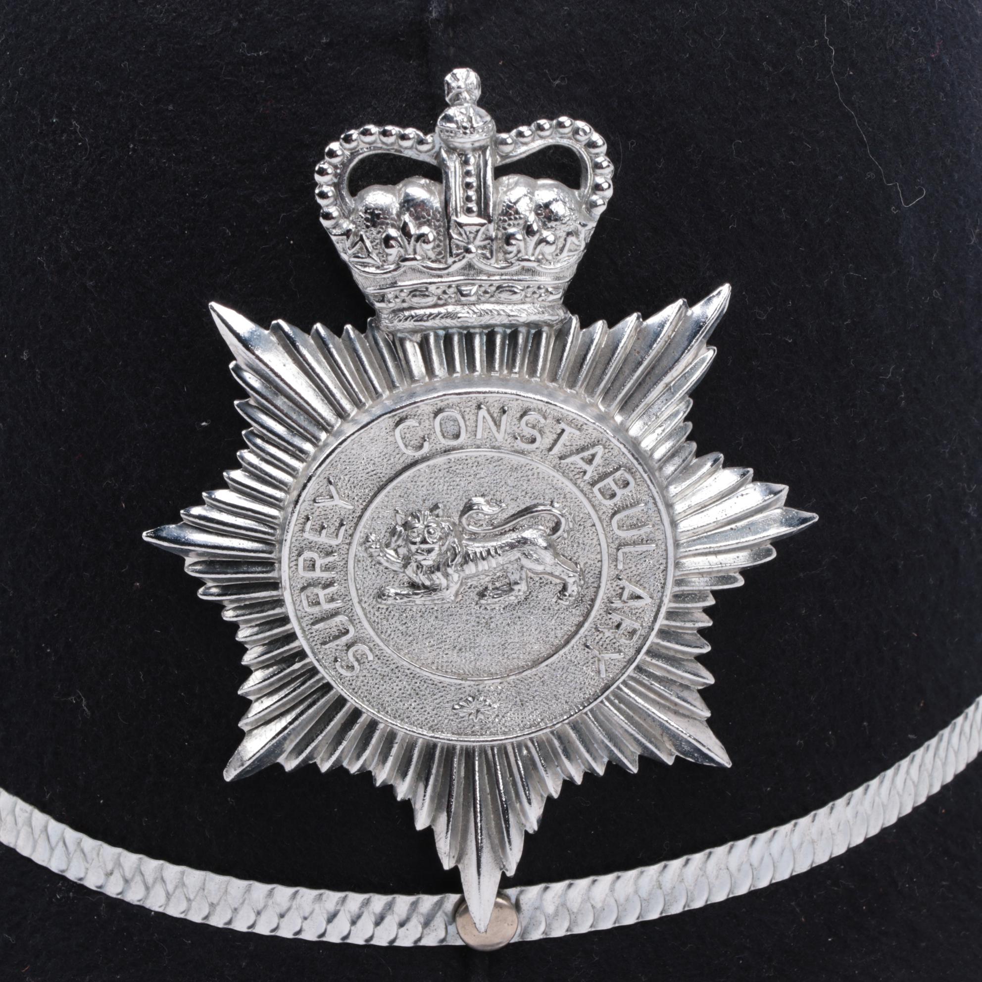 Custodial Helmet Co. "Surrey Constabulary" Helmet, Mid-20th Century