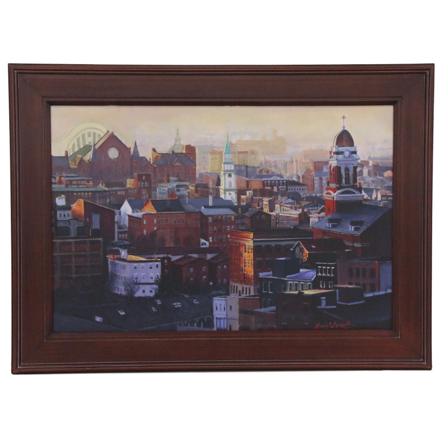 Larry Womack Giclée of Over-the Rhine, Cincinnati