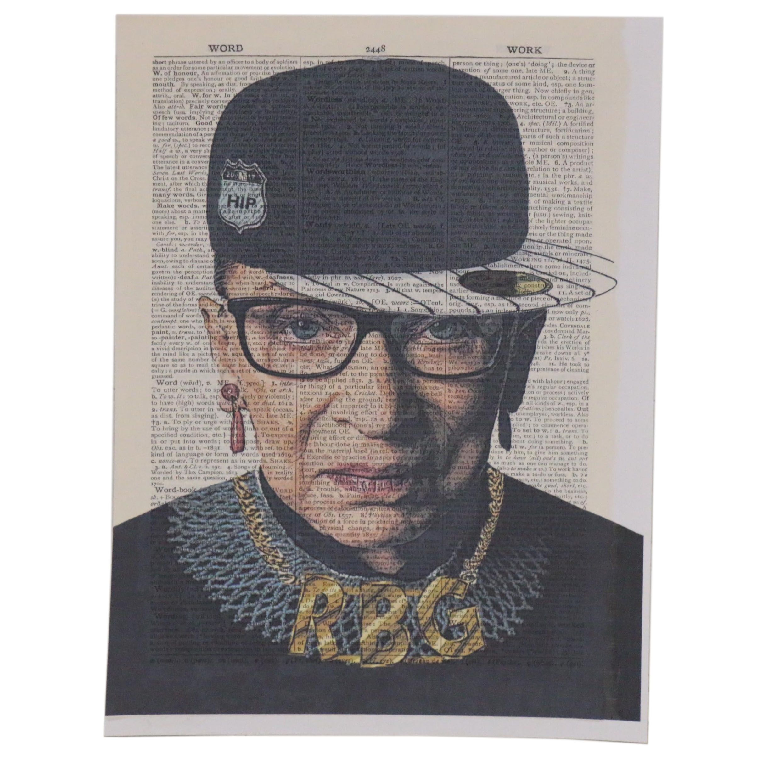 Grant Rosen and Micha Ruechenhoff Pop Art Giclée of Ruth Bader Ginsburg "RBG"
