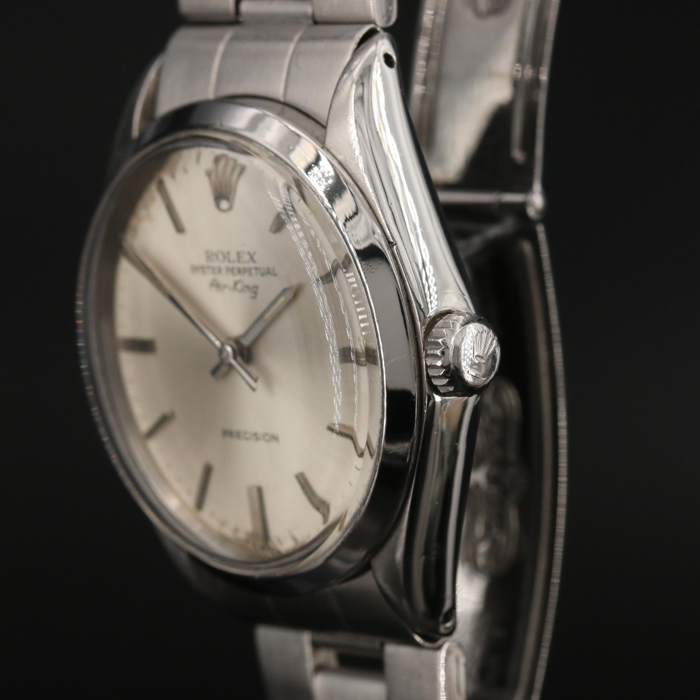 1972 Rolex "Air-King" Stainless Steel Watch