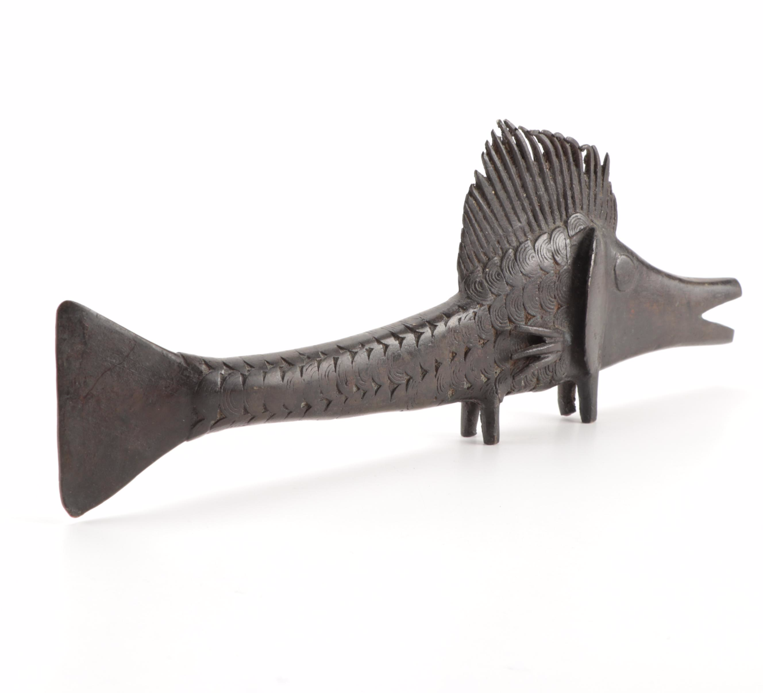Decorative Cast Iron Fish Figurine
