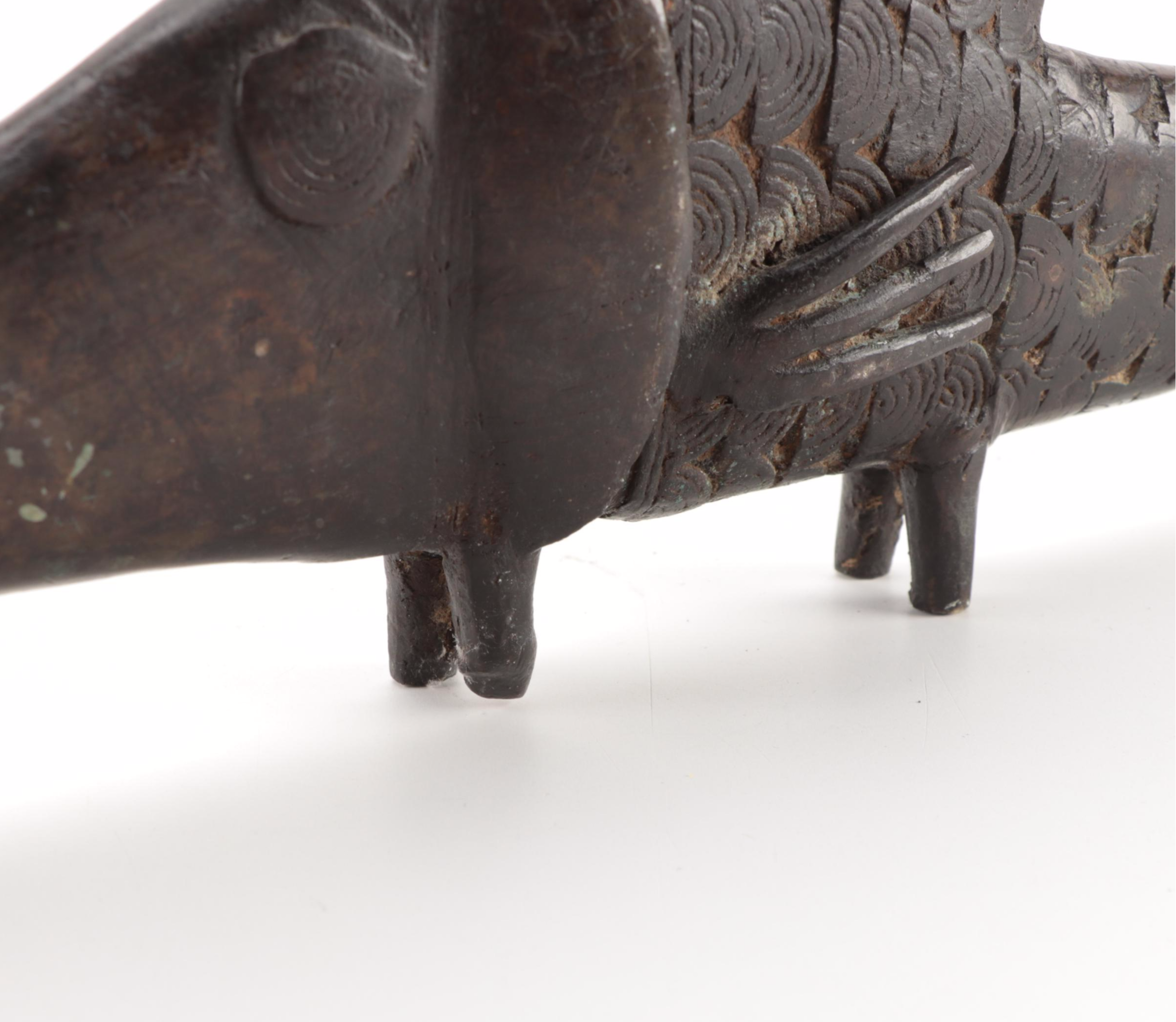Decorative Cast Iron Fish Figurine