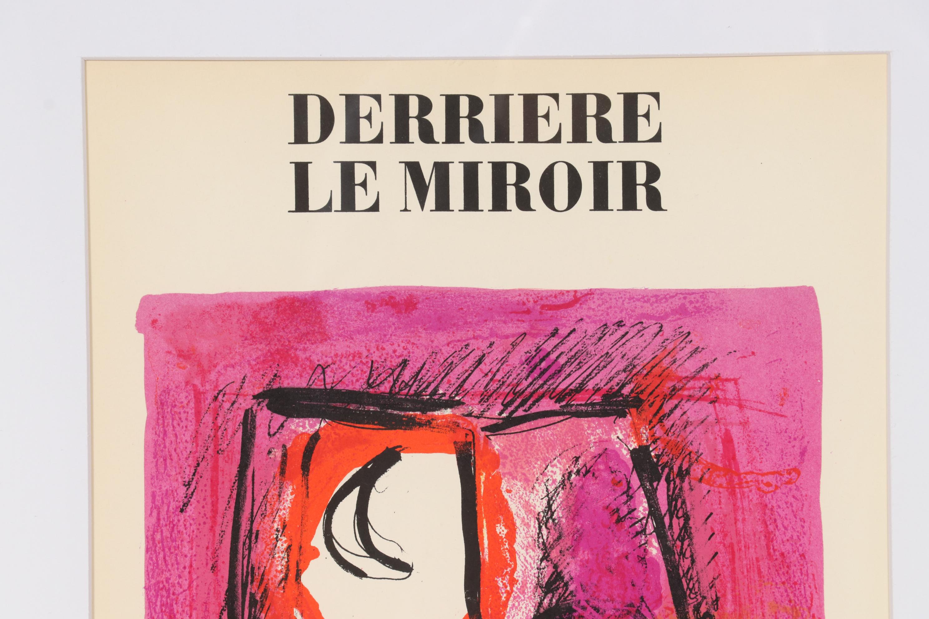 Marc Chagall Color Lithograph Cover for "Derrière le Miroir," 1957