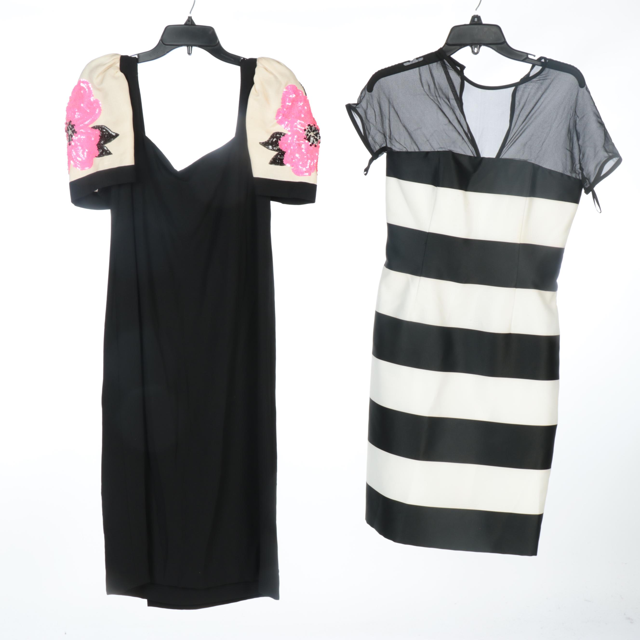 Prada, Bob Mackie, and Oscar de la Renta Studio Dresses and Black A-line Skirt
