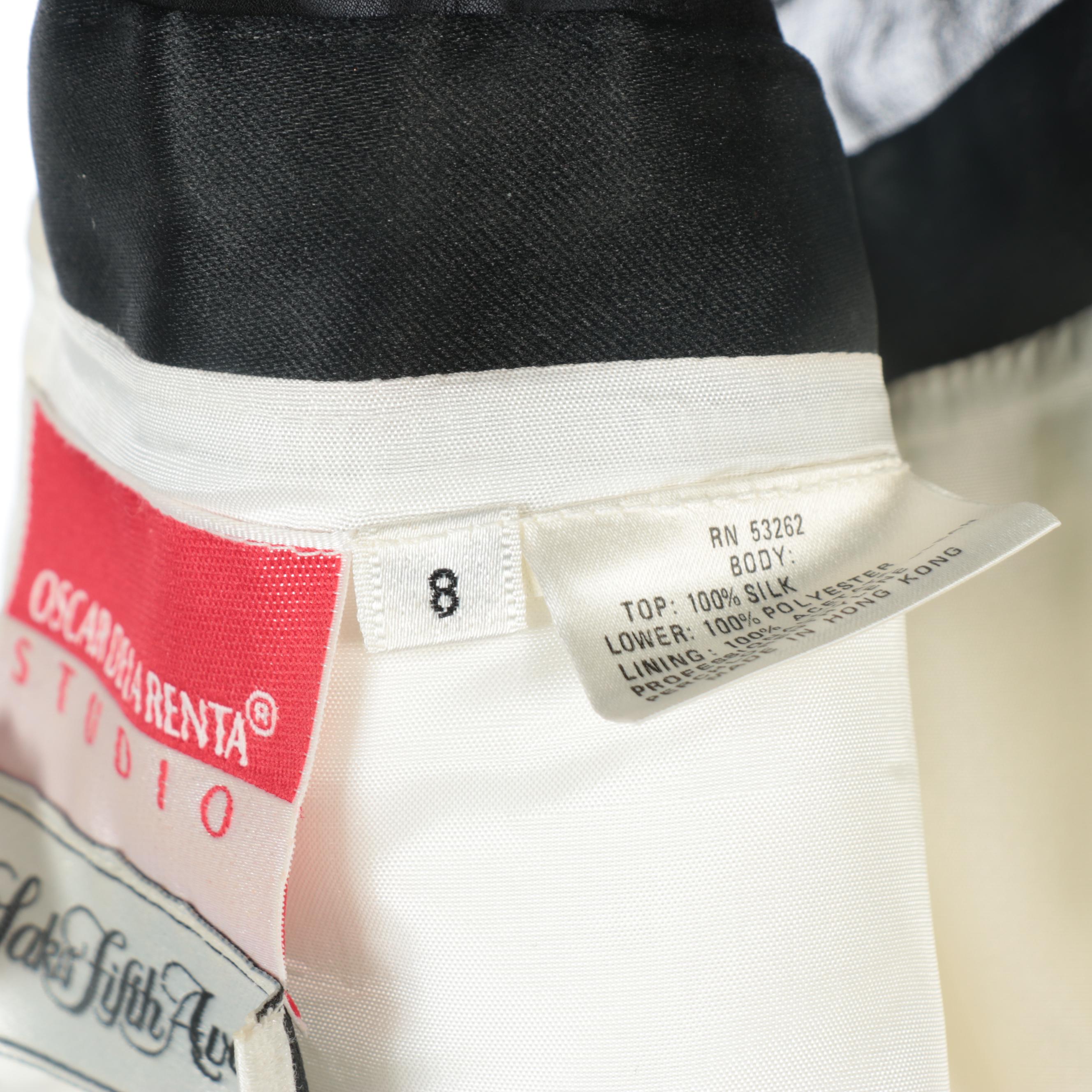 Prada, Bob Mackie, and Oscar de la Renta Studio Dresses and Black A-line Skirt