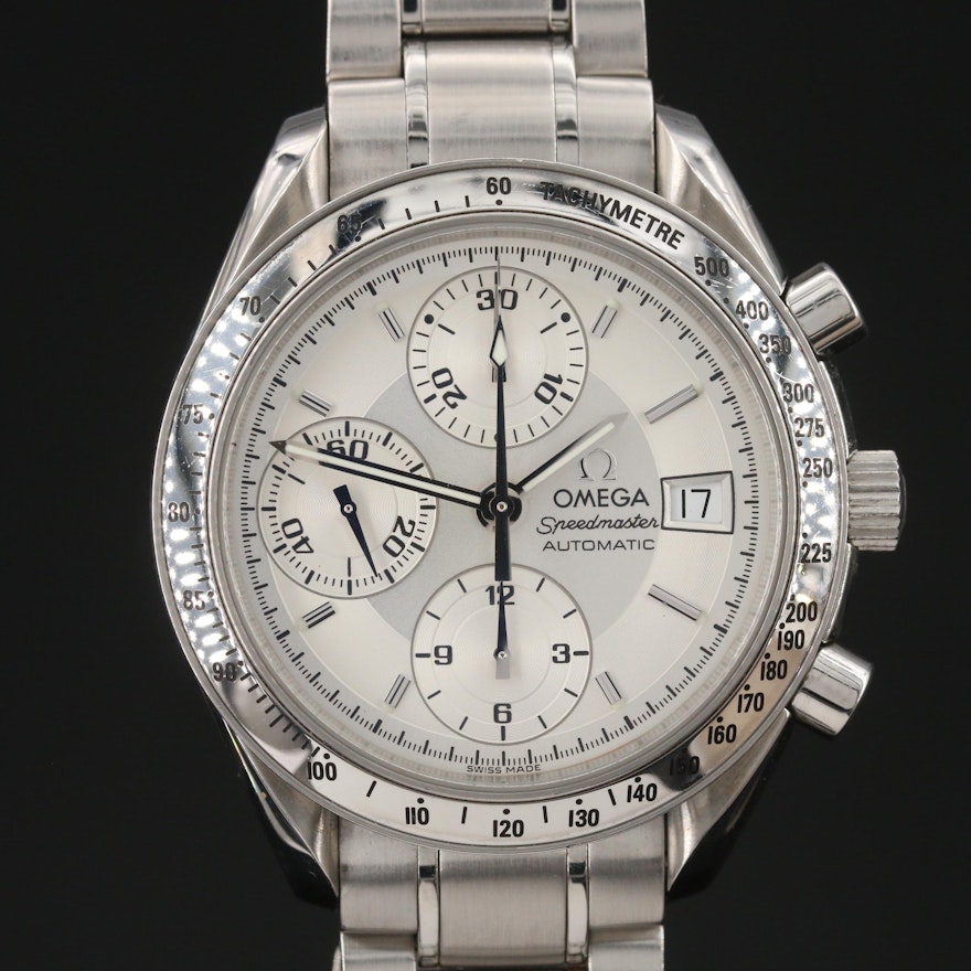 Omega Speedmaster Stainless Steel Automatic Wristwatch