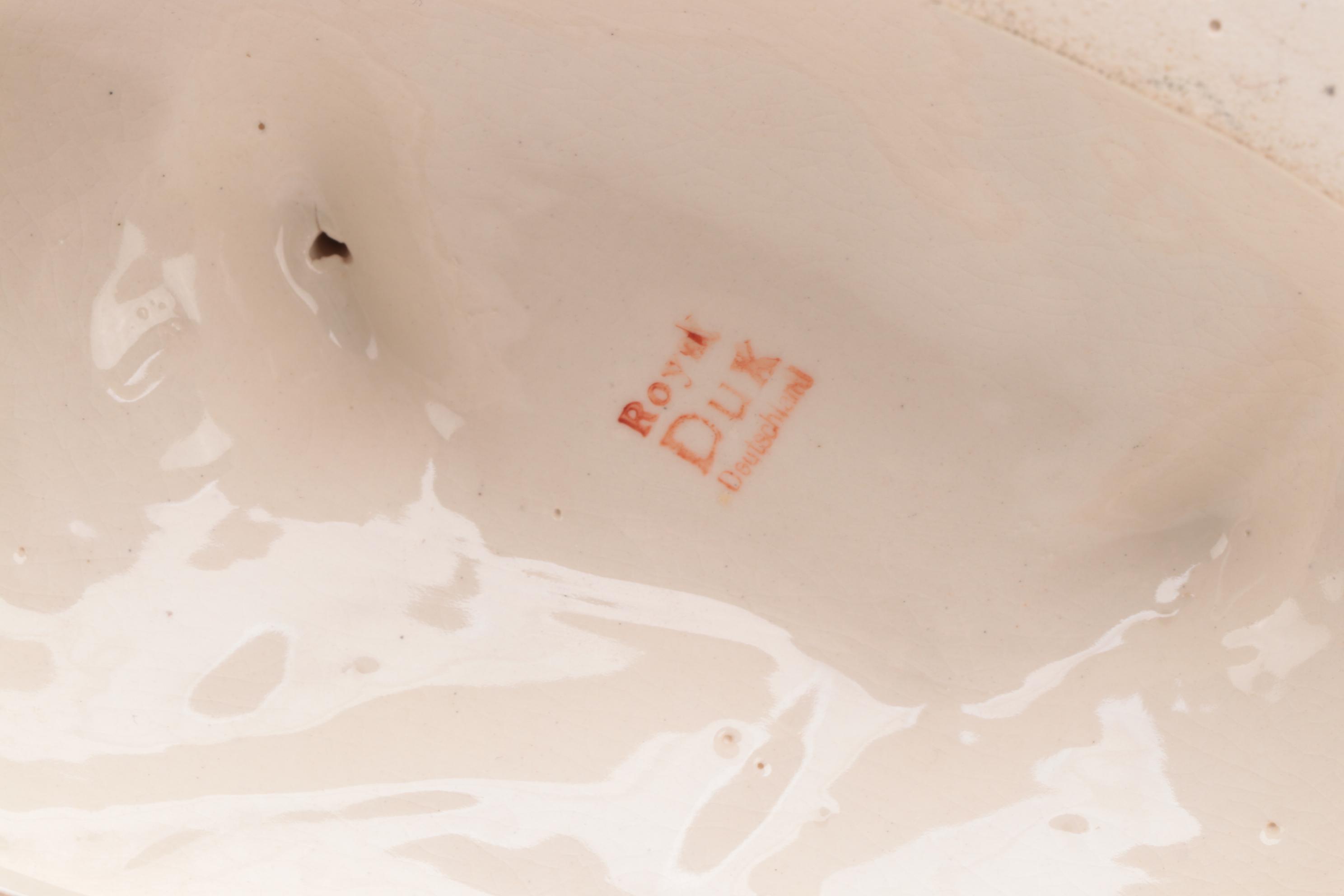 Royal Dux Bohemia Hand-Painted Nude Female Figurine