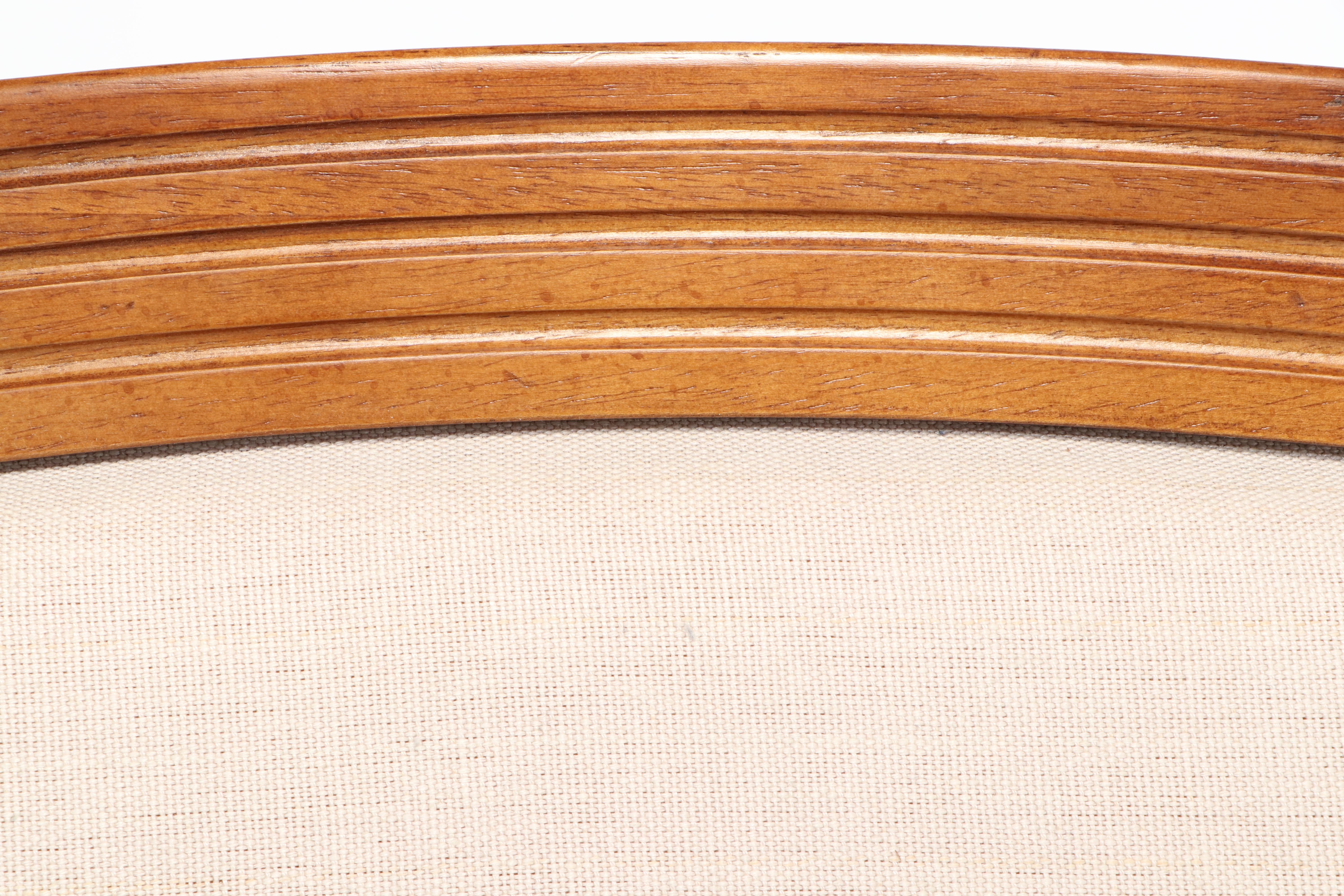 Ballard Designs "Anna Marie" Mahogany Upholstered Queen Size Bed