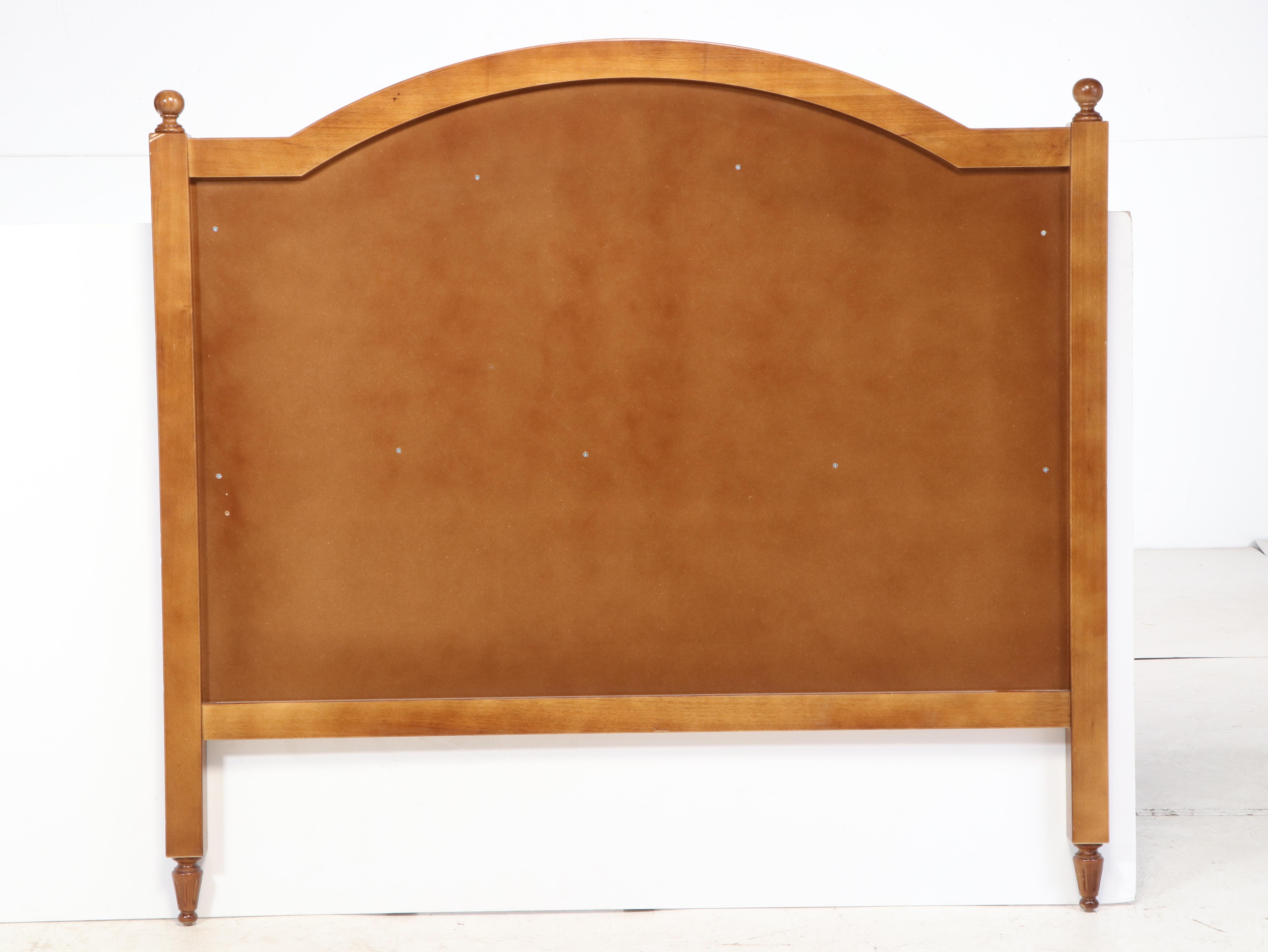 Ballard Designs "Anna Marie" Mahogany Upholstered Queen Size Bed