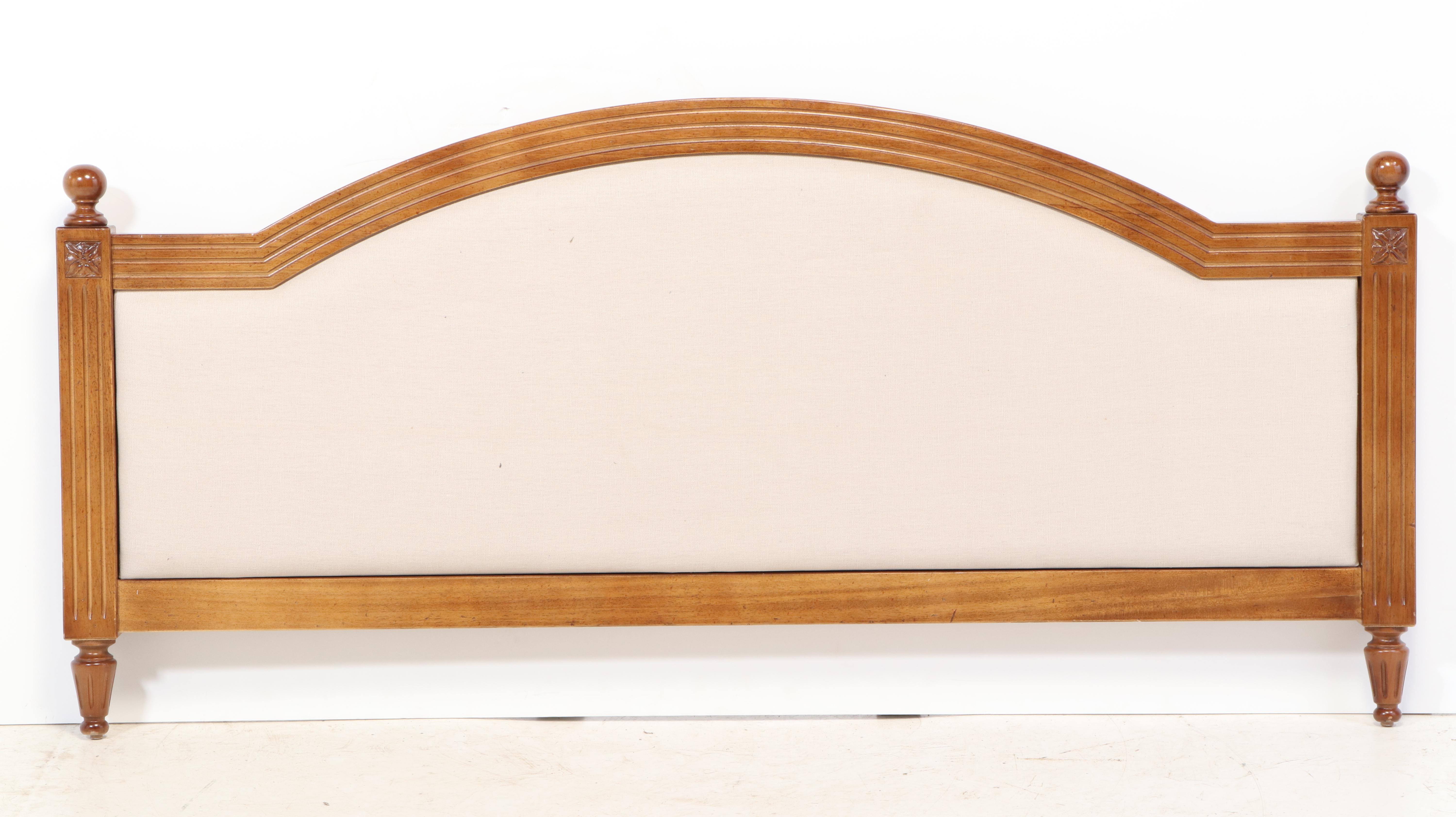 Ballard Designs "Anna Marie" Mahogany Upholstered Queen Size Bed