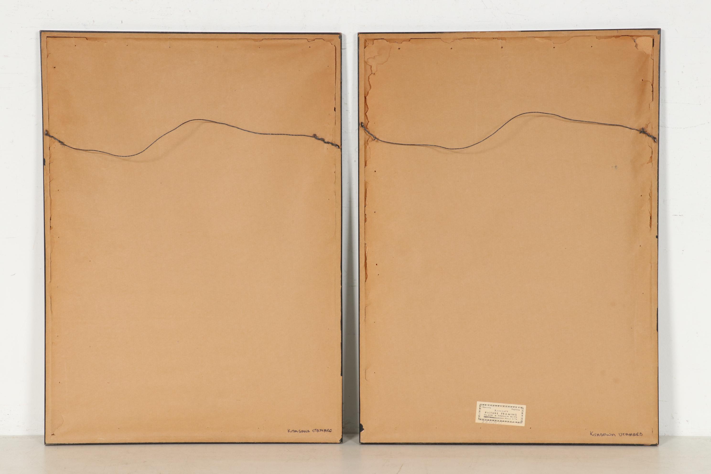 Kitagawa Utamaro Restrike "Bijin" Woodblocks, 20th Century