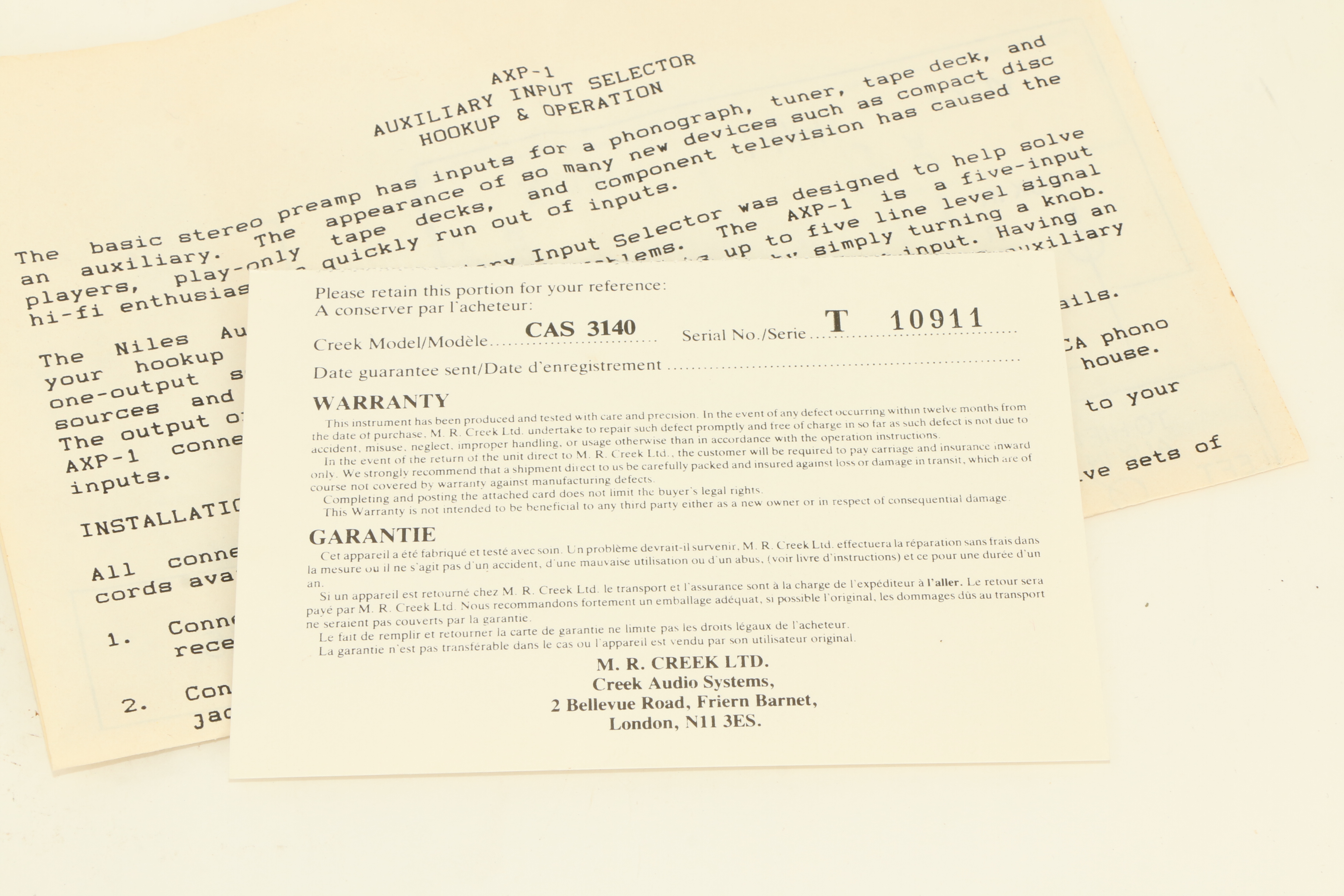 Arcam DiVA, Bang & Olufsen Beogram RX2 Turntable, Creek Stereo FM Tuner and Aux