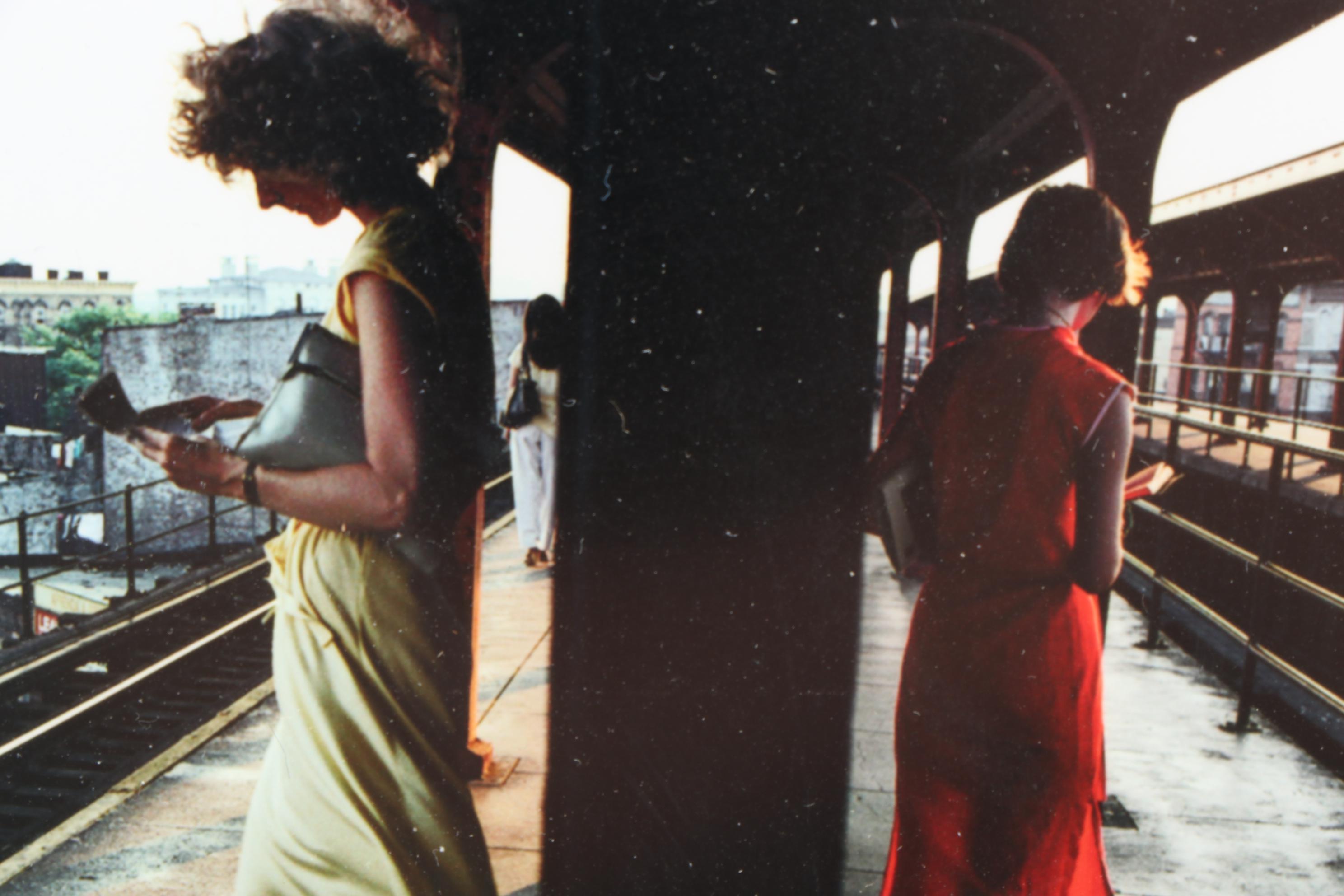 Bruce Davidson Color Photograph from Magnum Photos "Subway Platform"