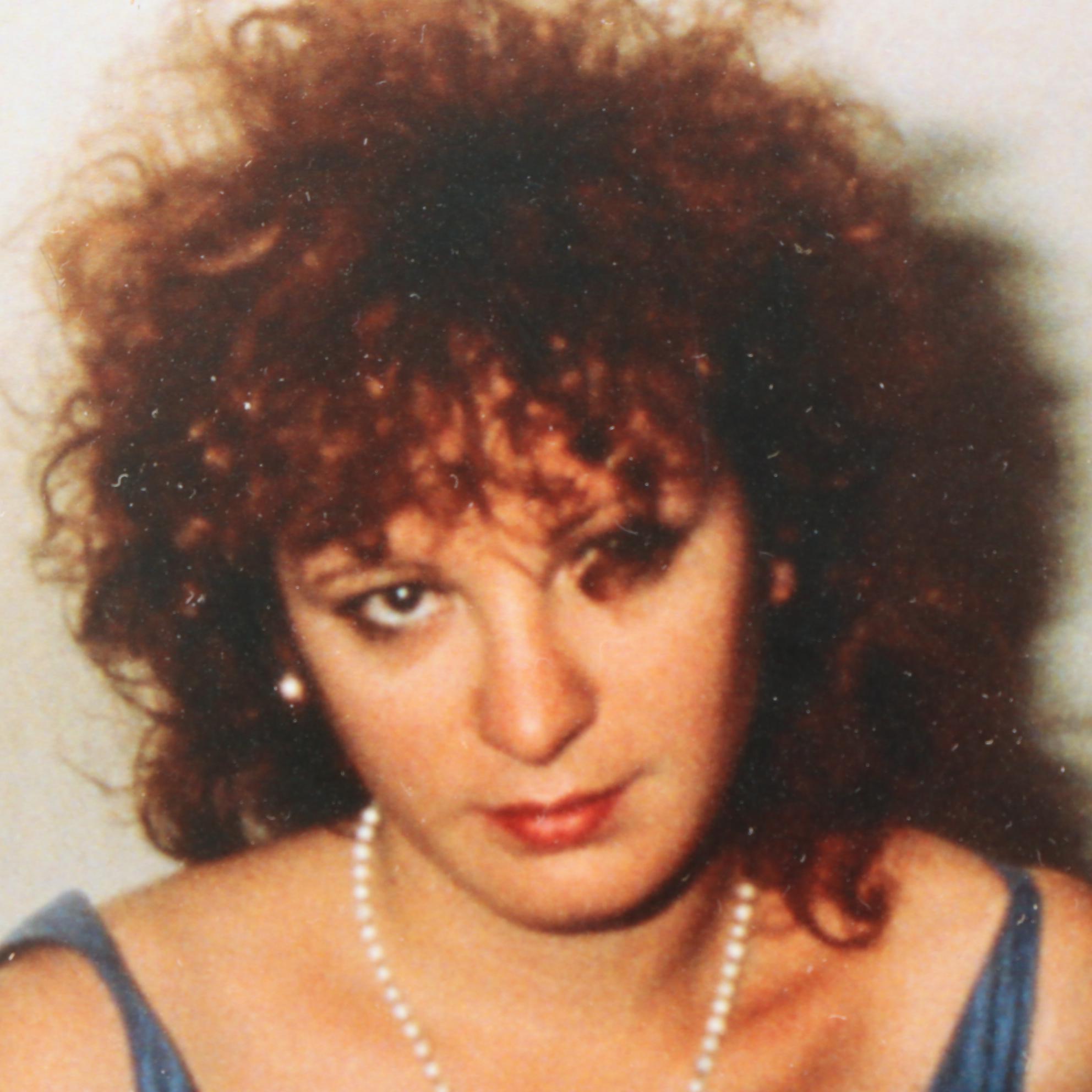 Nan Goldin Cibachrome Color Photograph "Self-Portrait in Blue Dress"