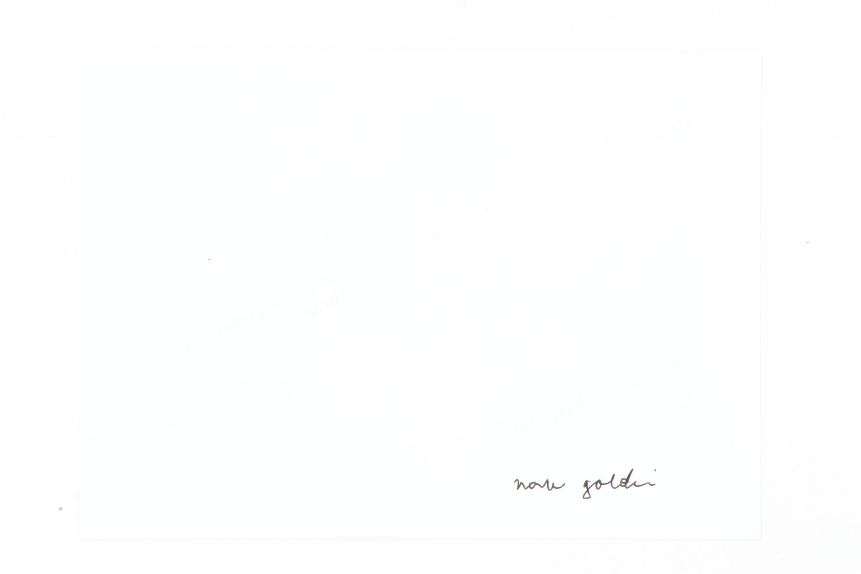 Nan Goldin Cibachrome Color Photograph "Self-Portrait in Blue Dress"