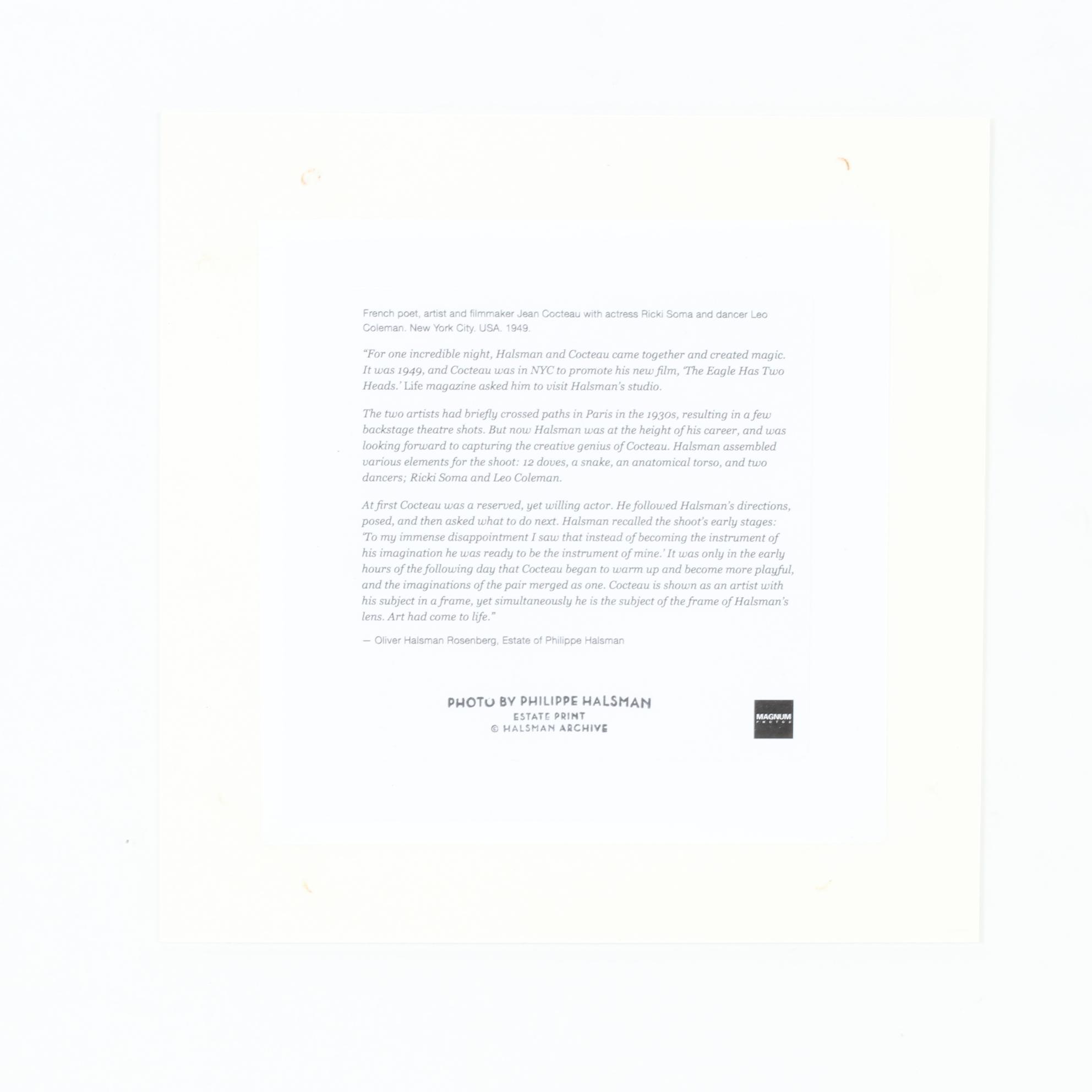 Philippe Halsman Reprinted Silver Gelatin Photograph from Magnum Photos