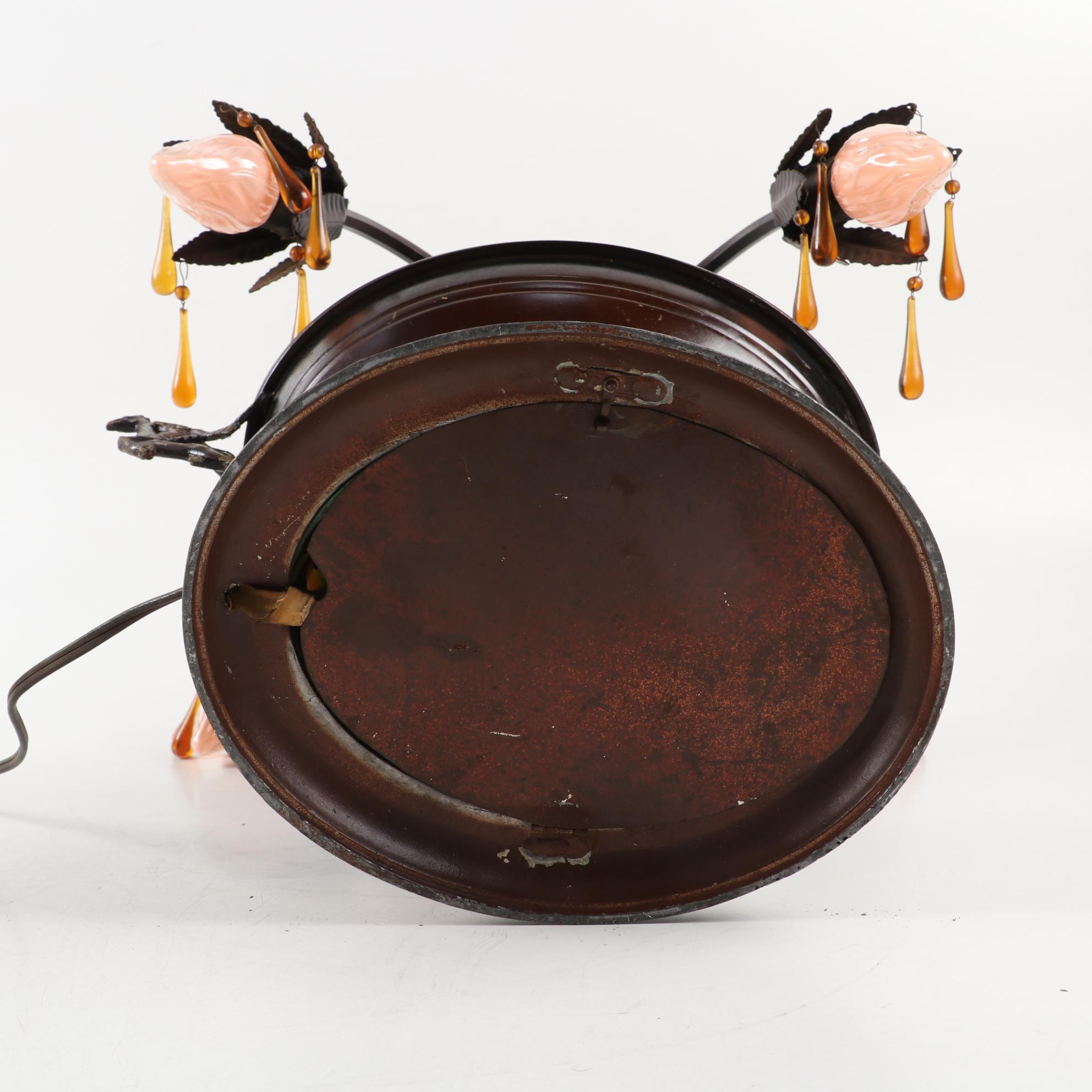 Miller Lamp Co. "Griffin" Style Epergne Table Lamp, Early 20th Century