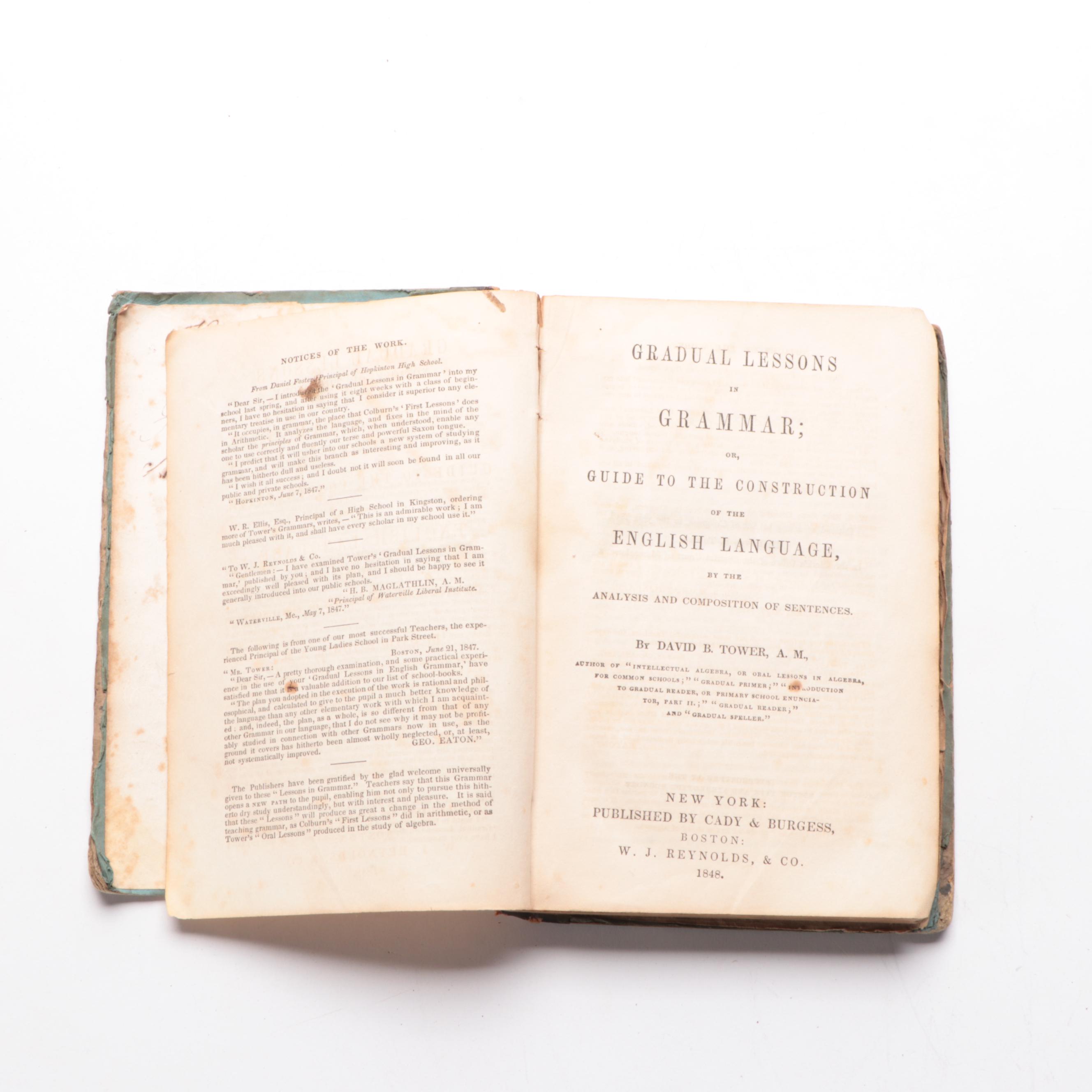 American School Readers, Spelling Books, and More, 19th Century